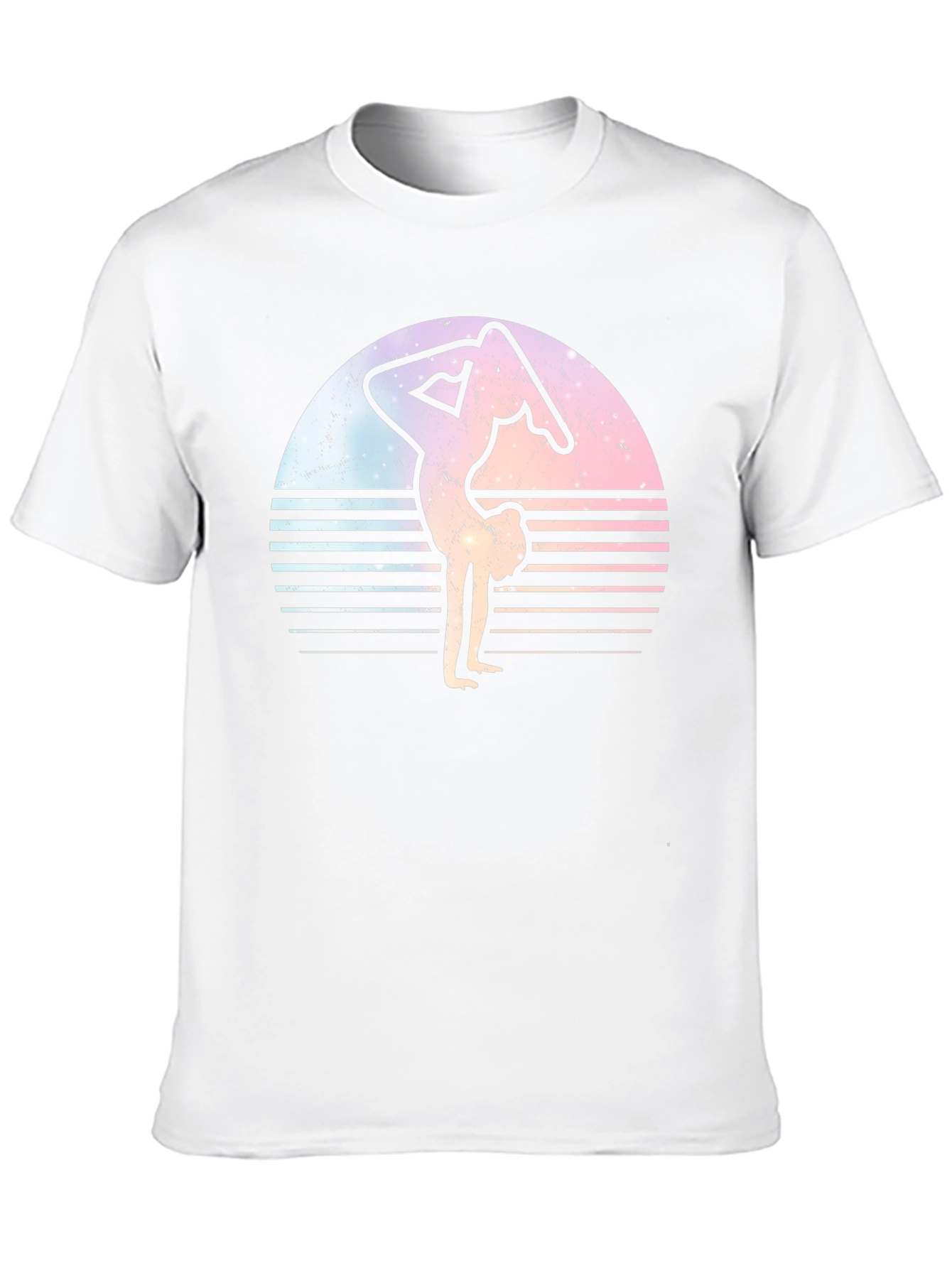 Yoga Pose Sunset Graphic T-Shirt