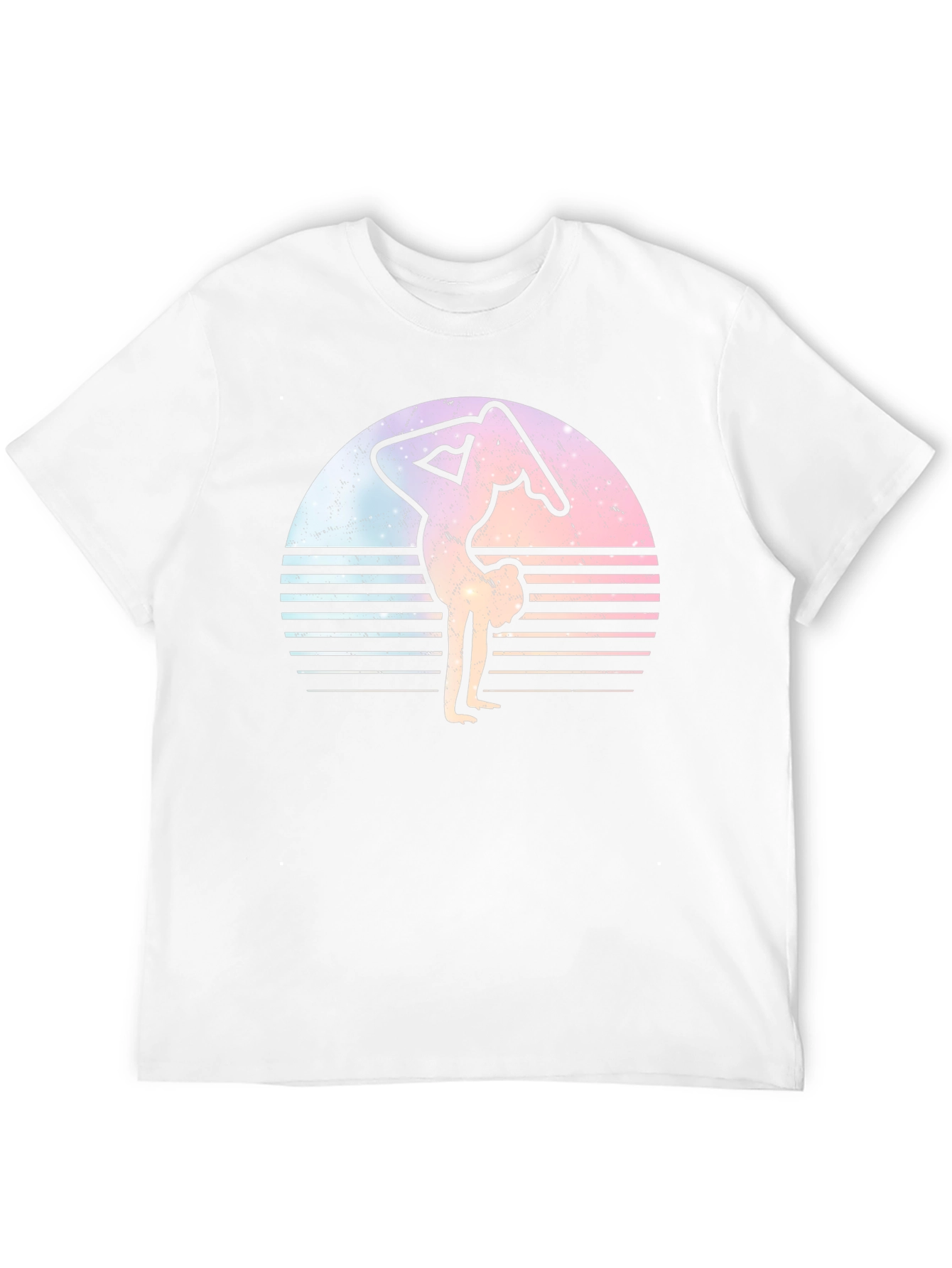 Yoga Pose Sunset Graphic T-Shirt