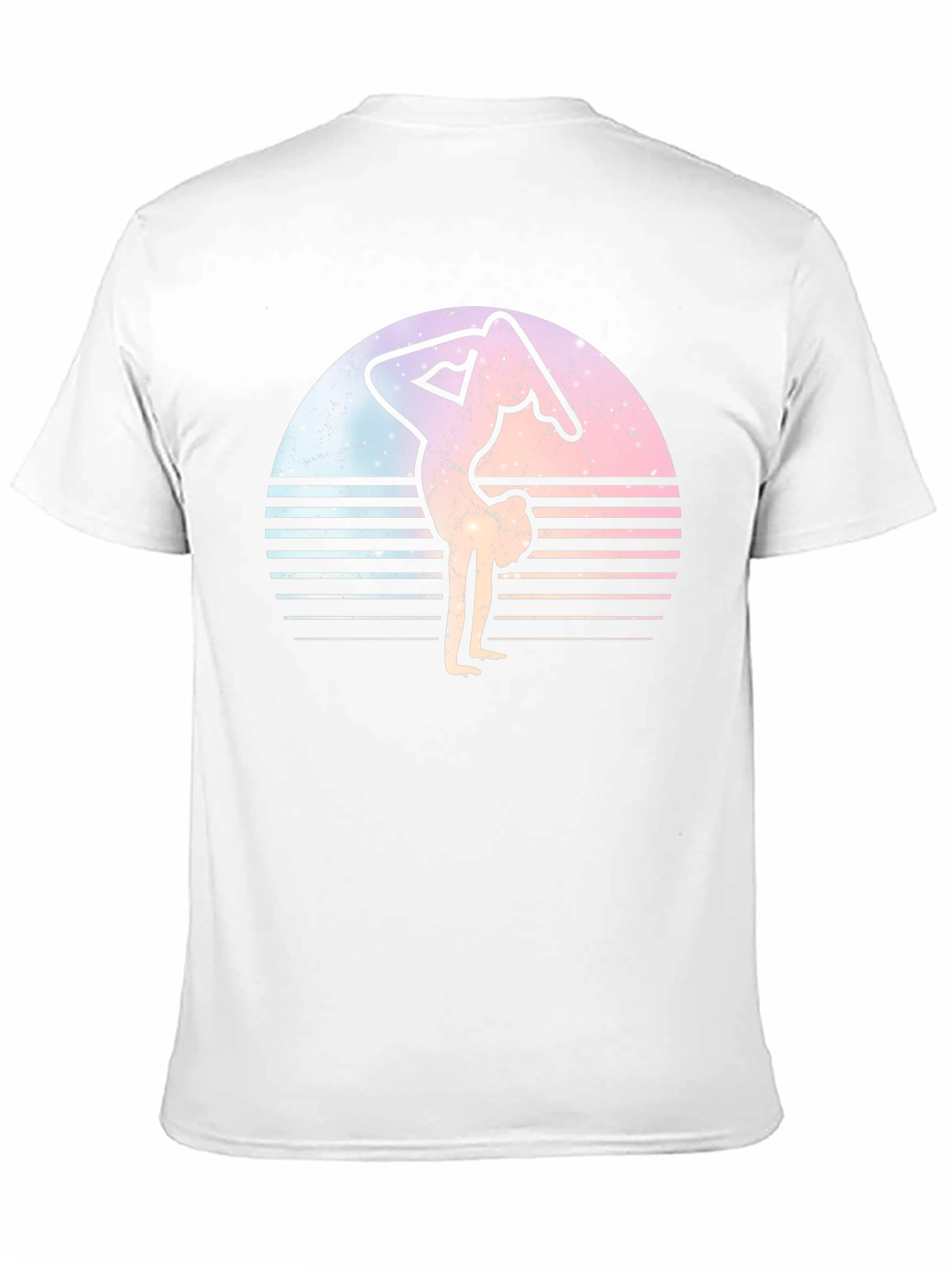 Yoga Pose Sunset Graphic T-Shirt