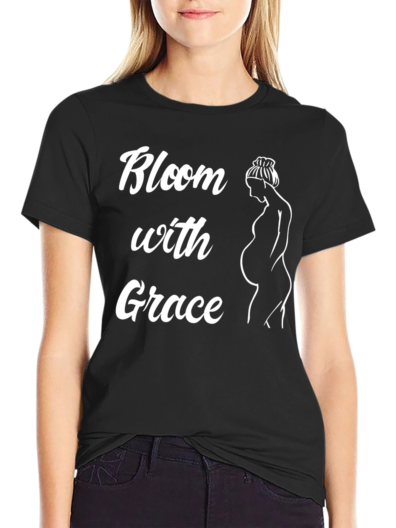 Bloom with Grace Maternity Tee