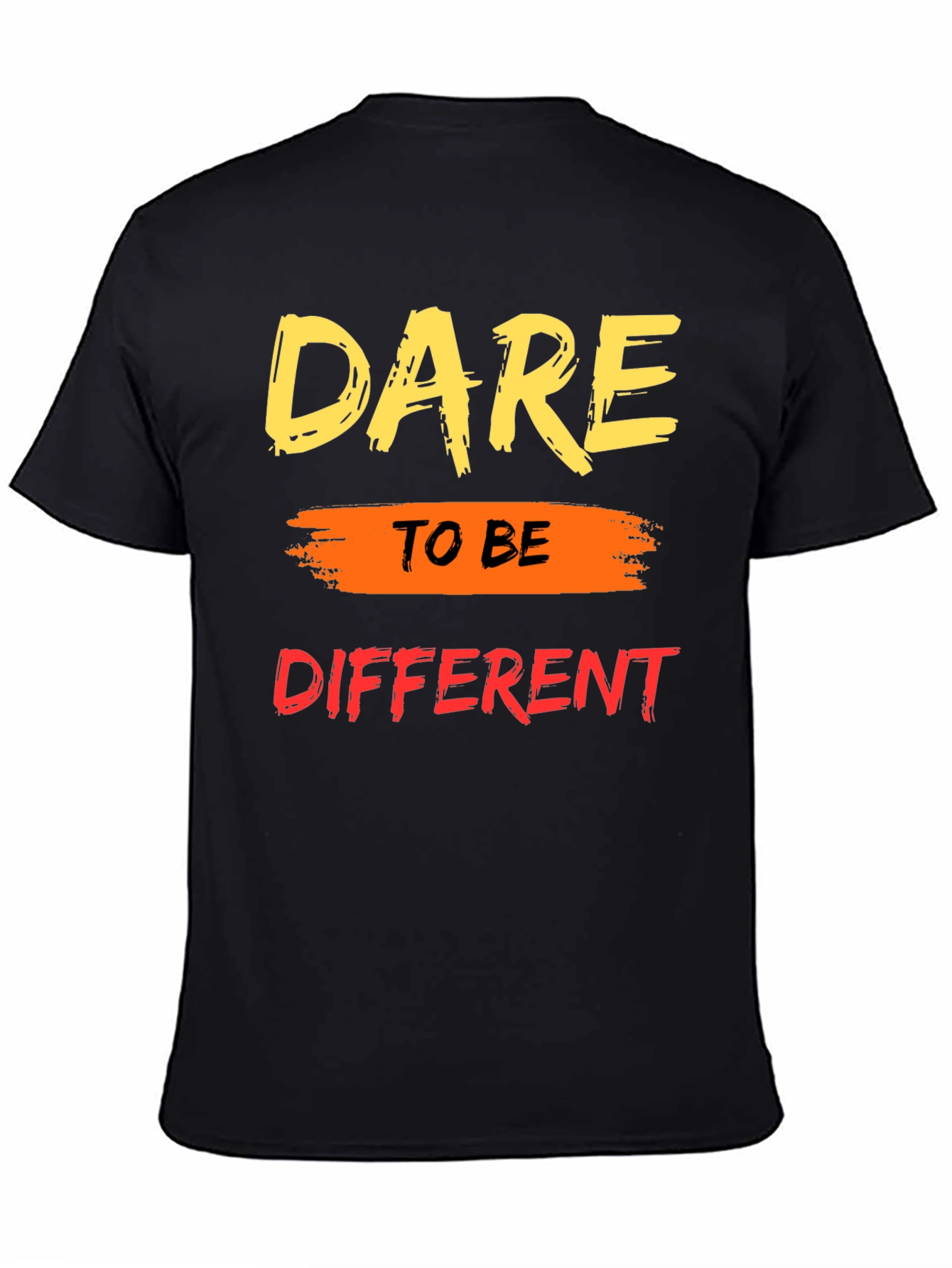 Dare to Be Different Graphic Tee - Black