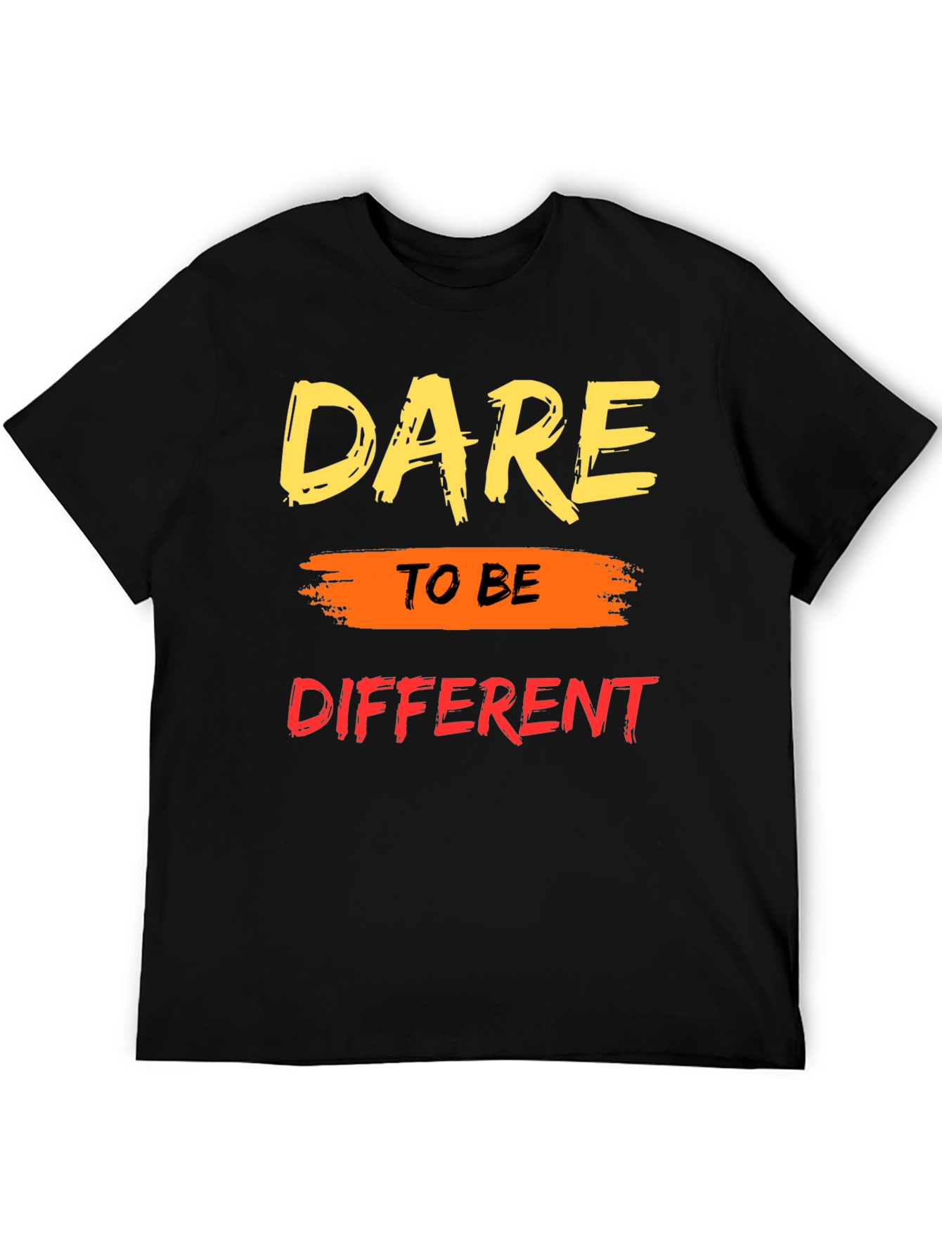 Dare to Be Different Graphic Tee - Black