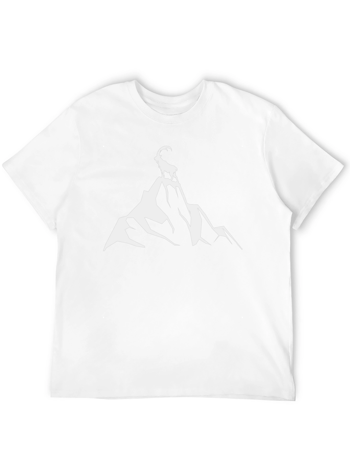 Mountain Goat Graphic Tee - Black Cotton Comfort