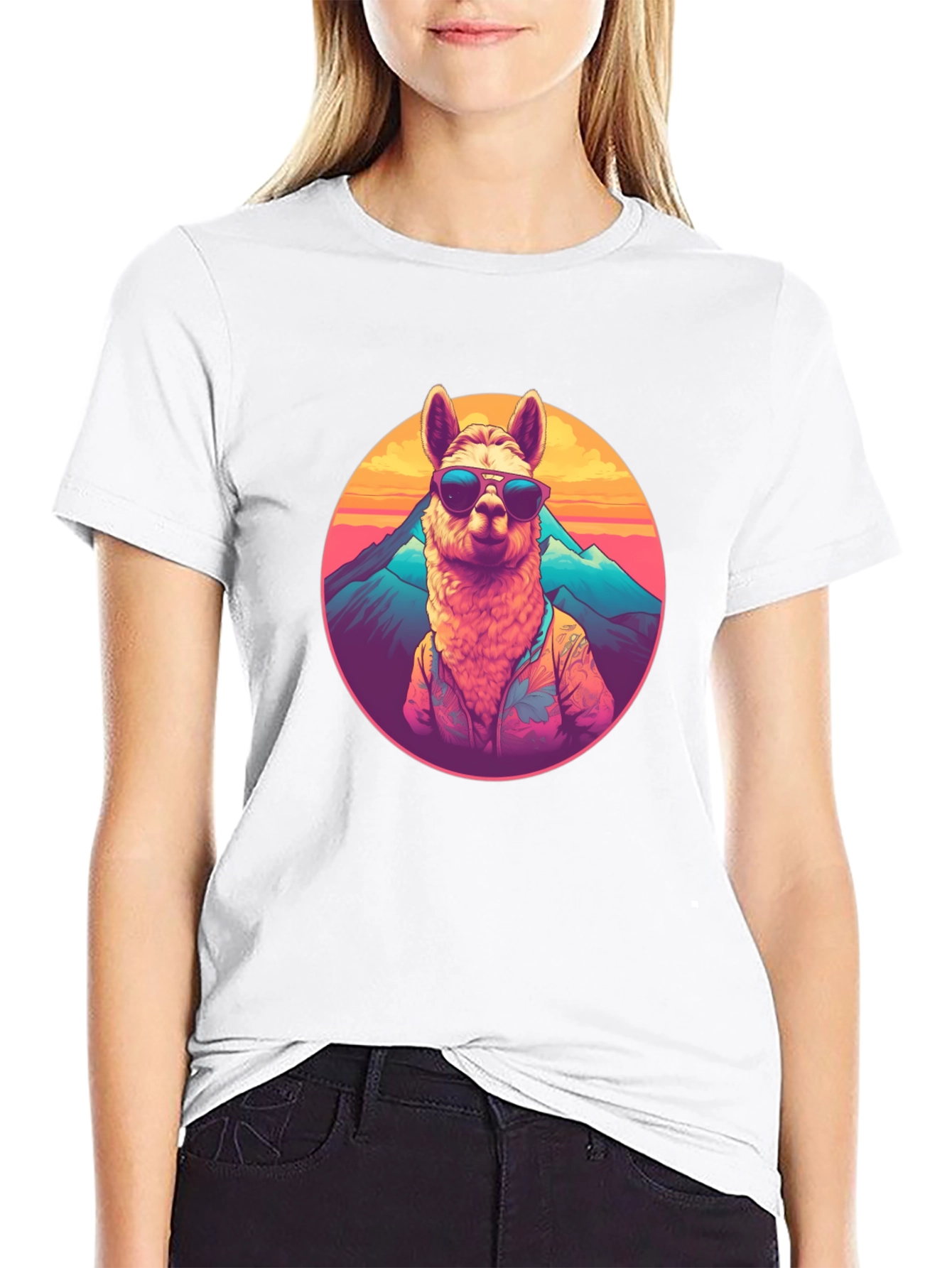 Cool Llama Graphic T-Shirt