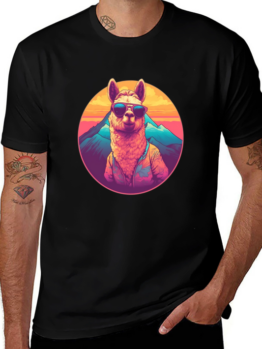 Cool Llama Graphic T-Shirt