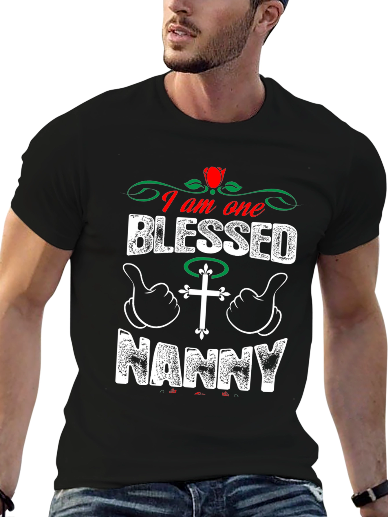 Blessed Nanny Graphic T-Shirt