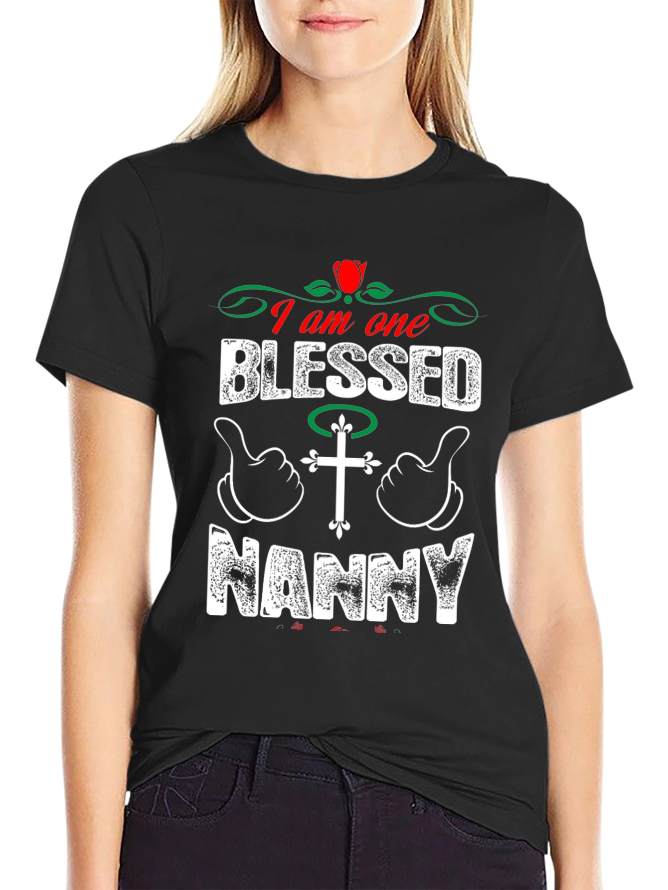 Blessed Nanny Graphic T-Shirt