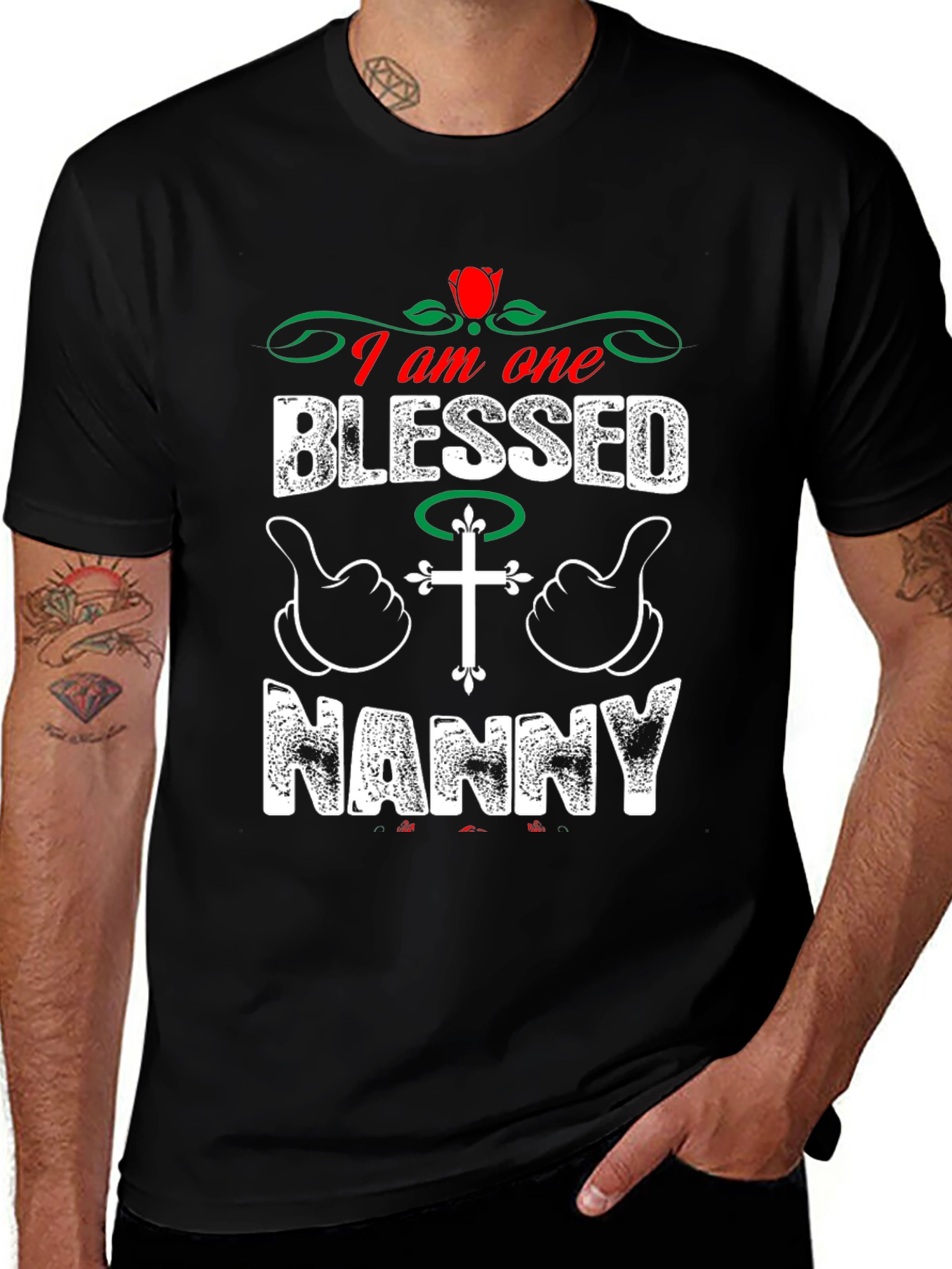 Blessed Nanny Graphic T-Shirt