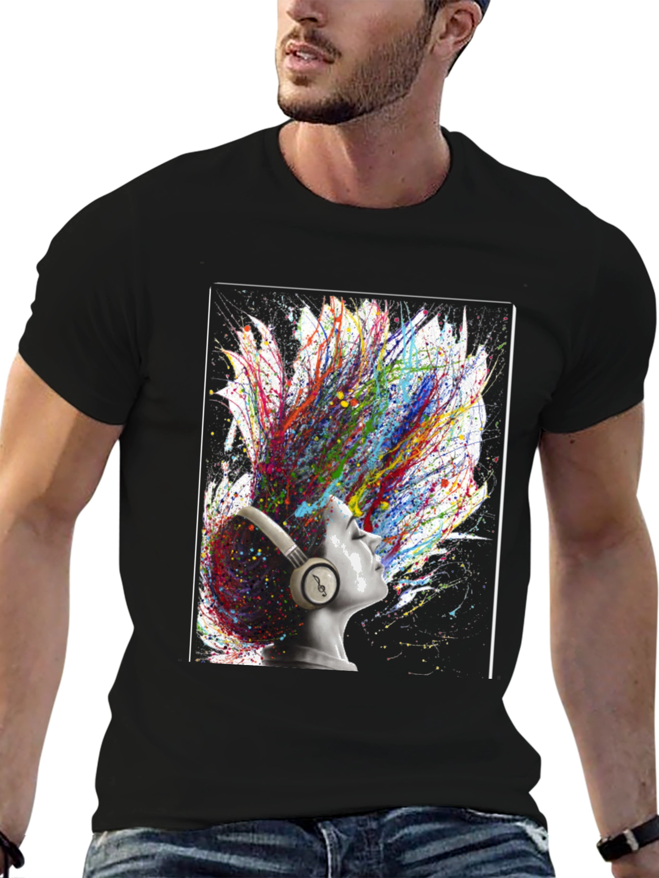 Colorful Headphones T-Shirt
