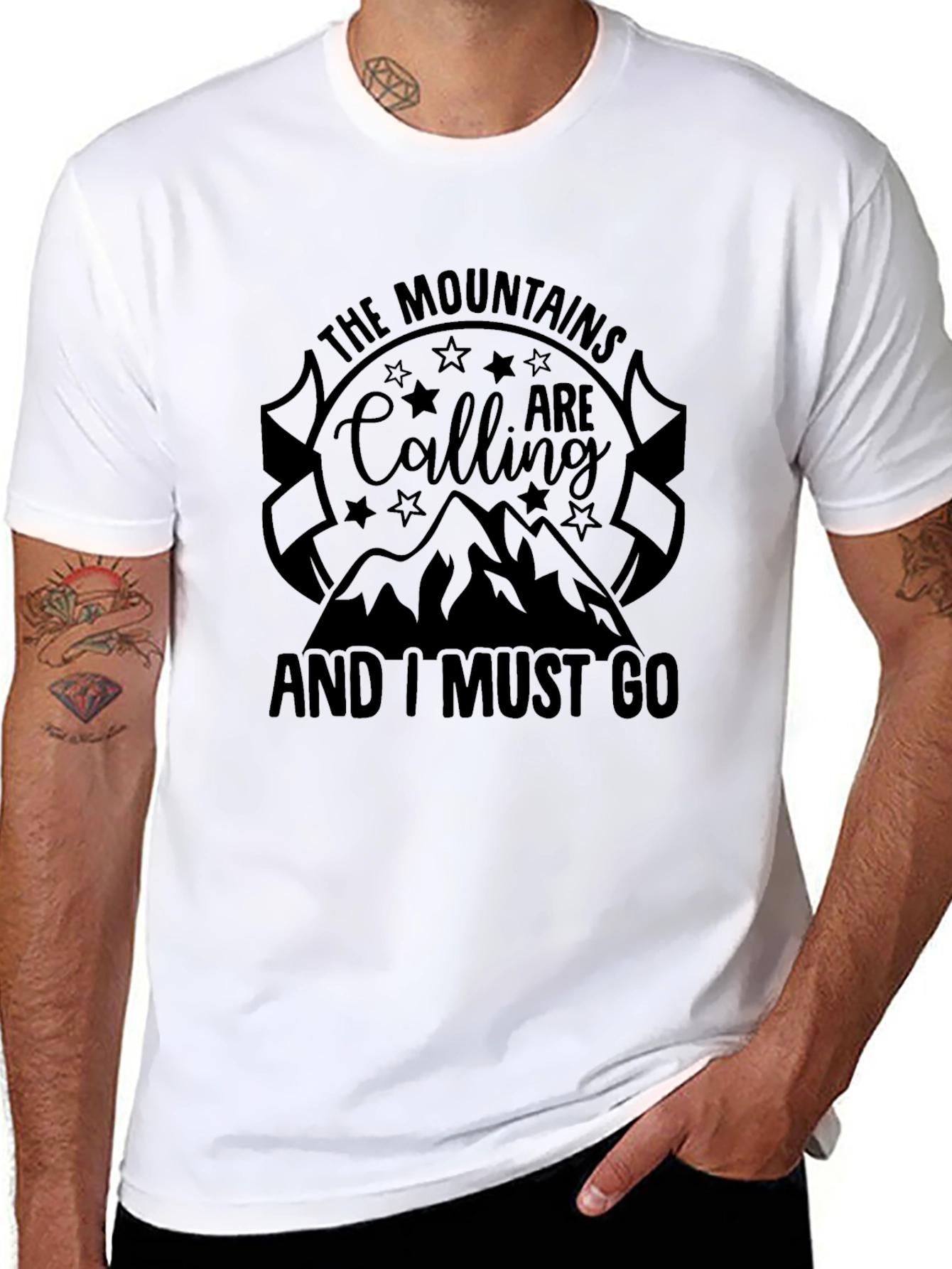 Mountains are Calling Graphic Tee - Adventure Shirt