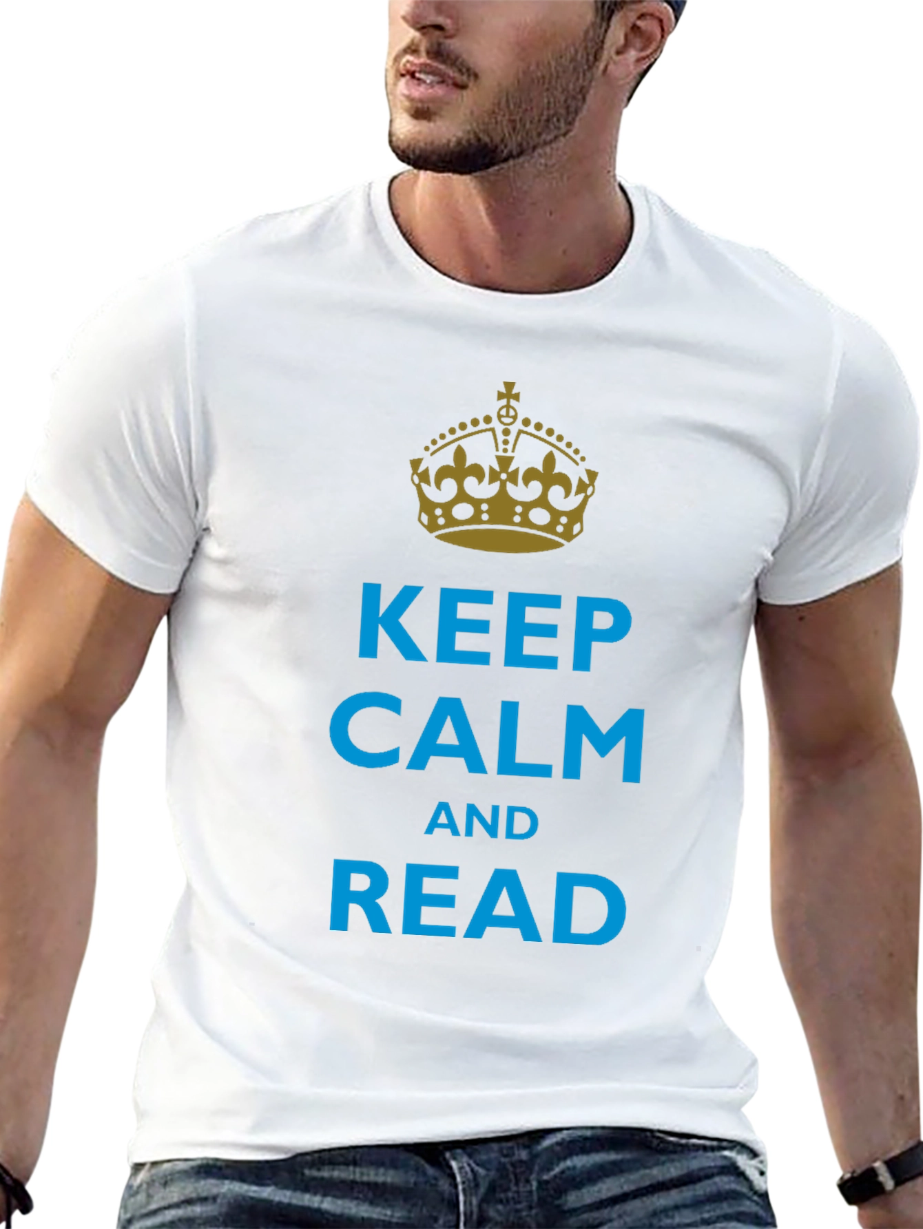 Keep Calm and Read Black T-Shirt