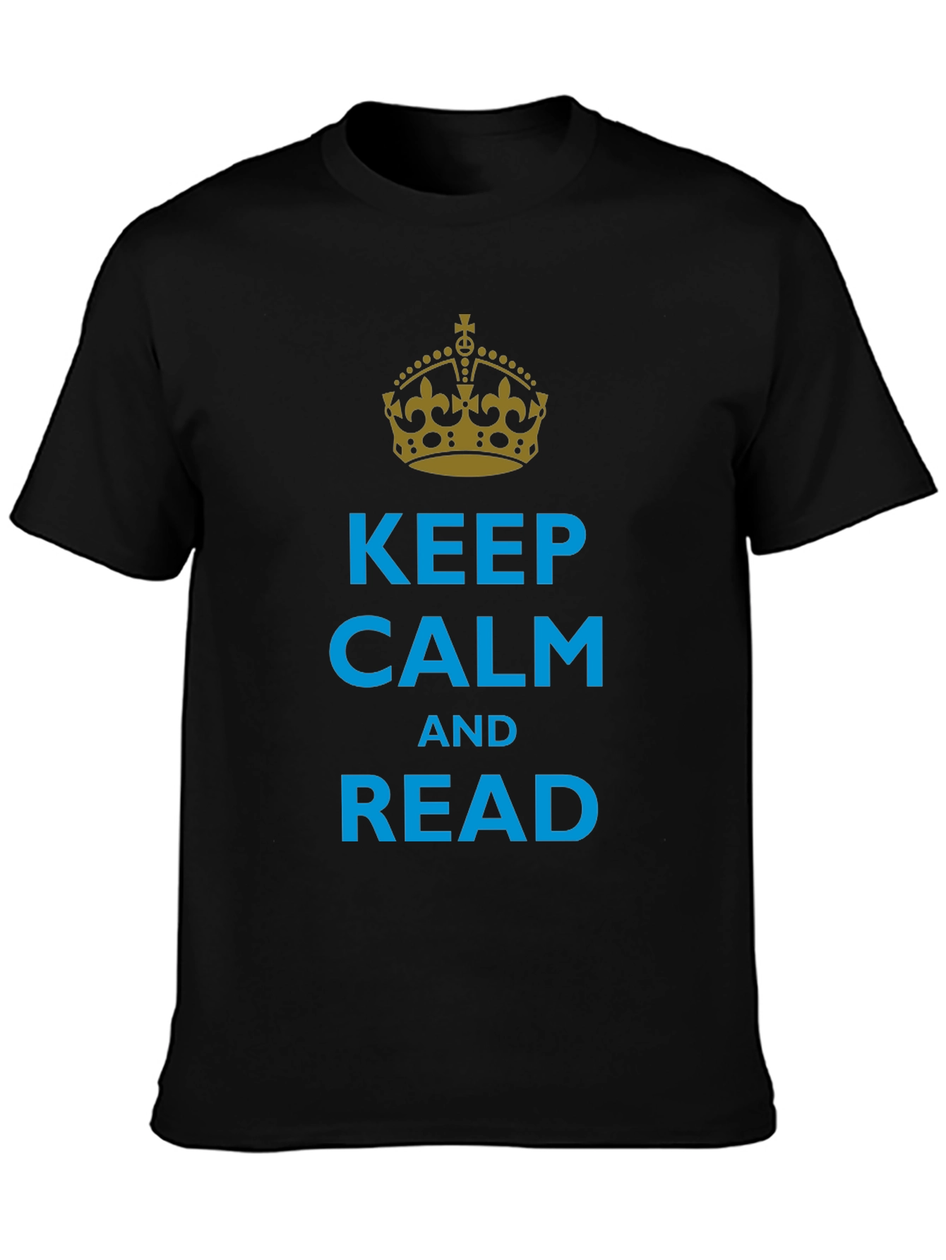 Keep Calm and Read Black T-Shirt