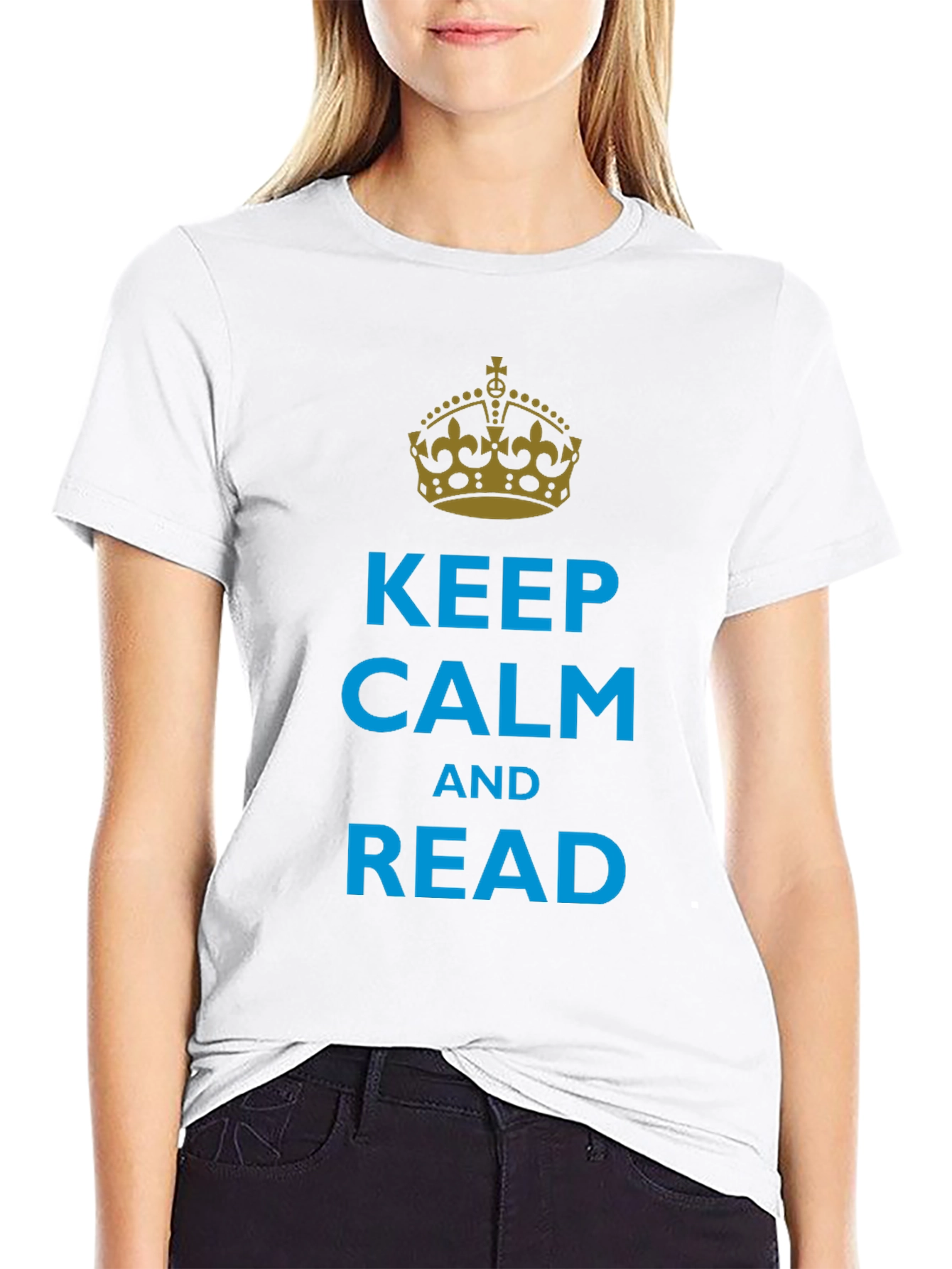 Keep Calm and Read Black T-Shirt