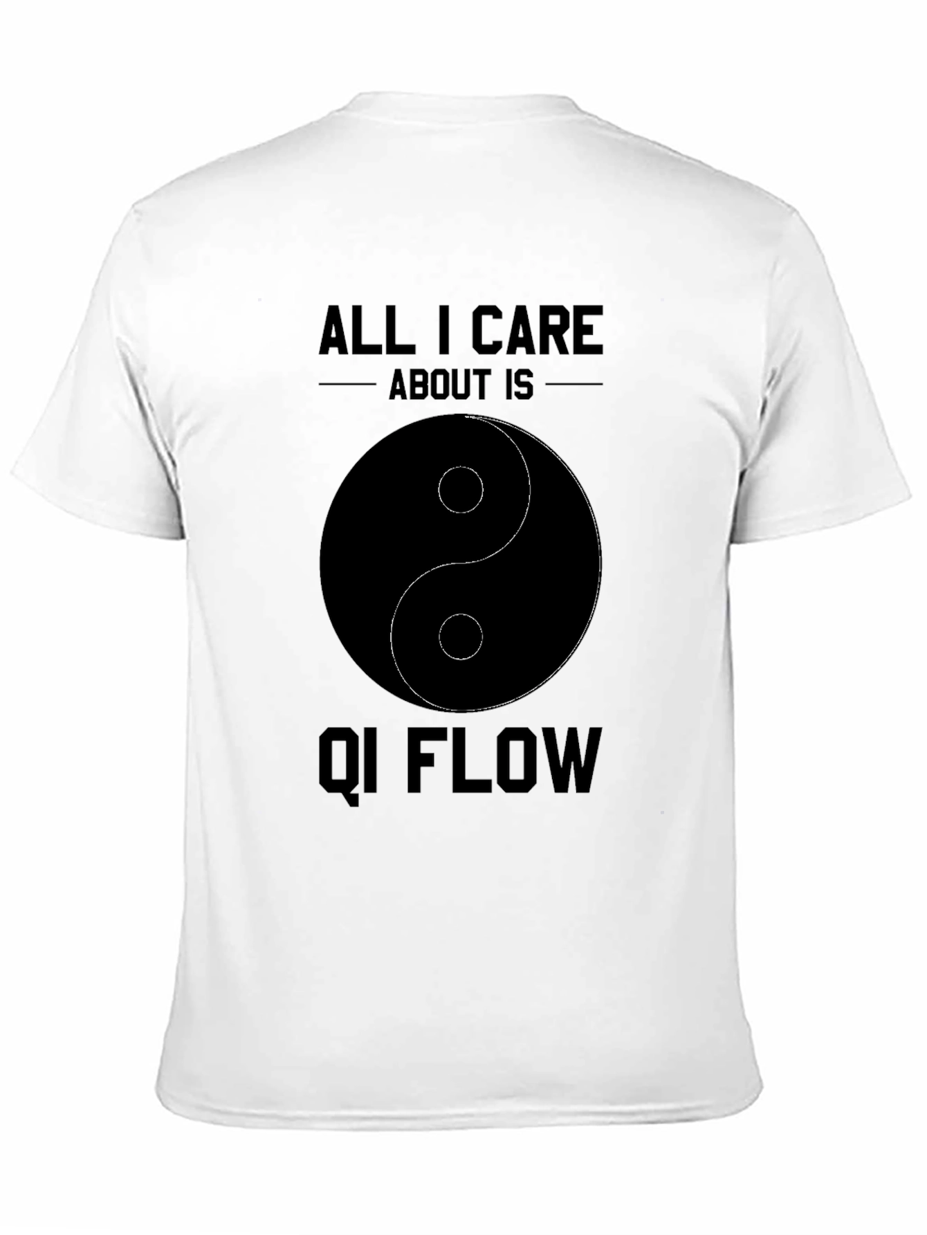 Yin Yang Qi Flow Black T-Shirt