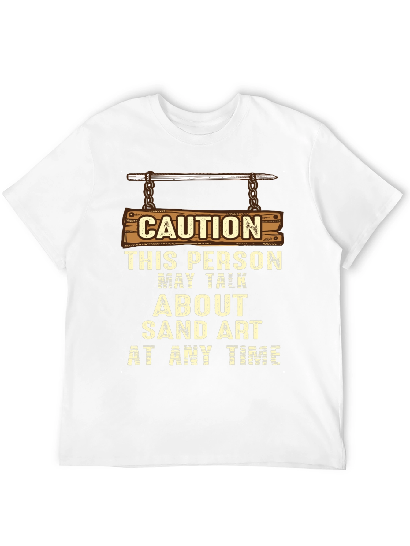 Caution Sand Art Talker T-Shirt