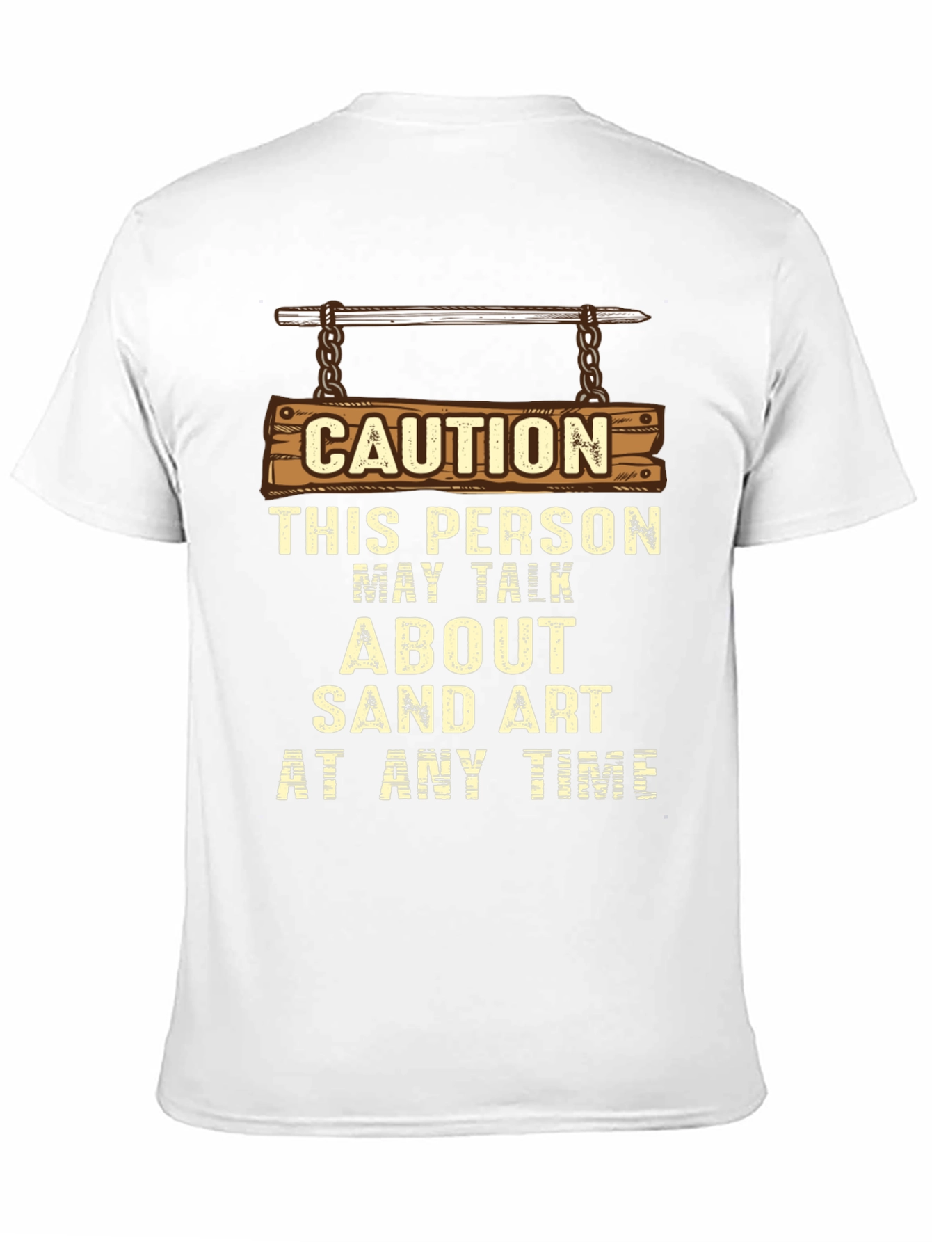Caution Sand Art Talker T-Shirt