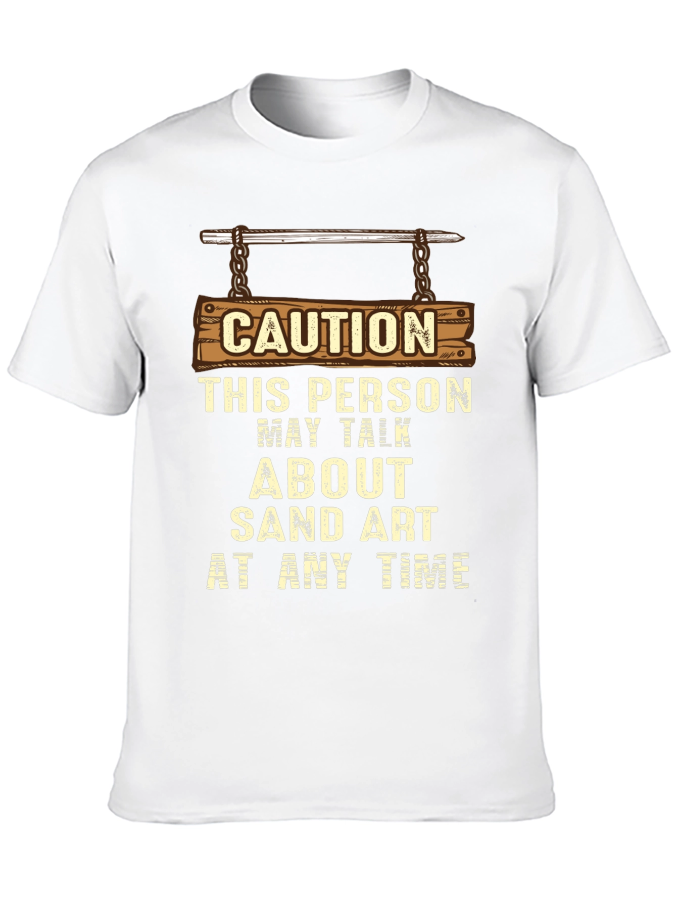 Caution Sand Art Talker T-Shirt