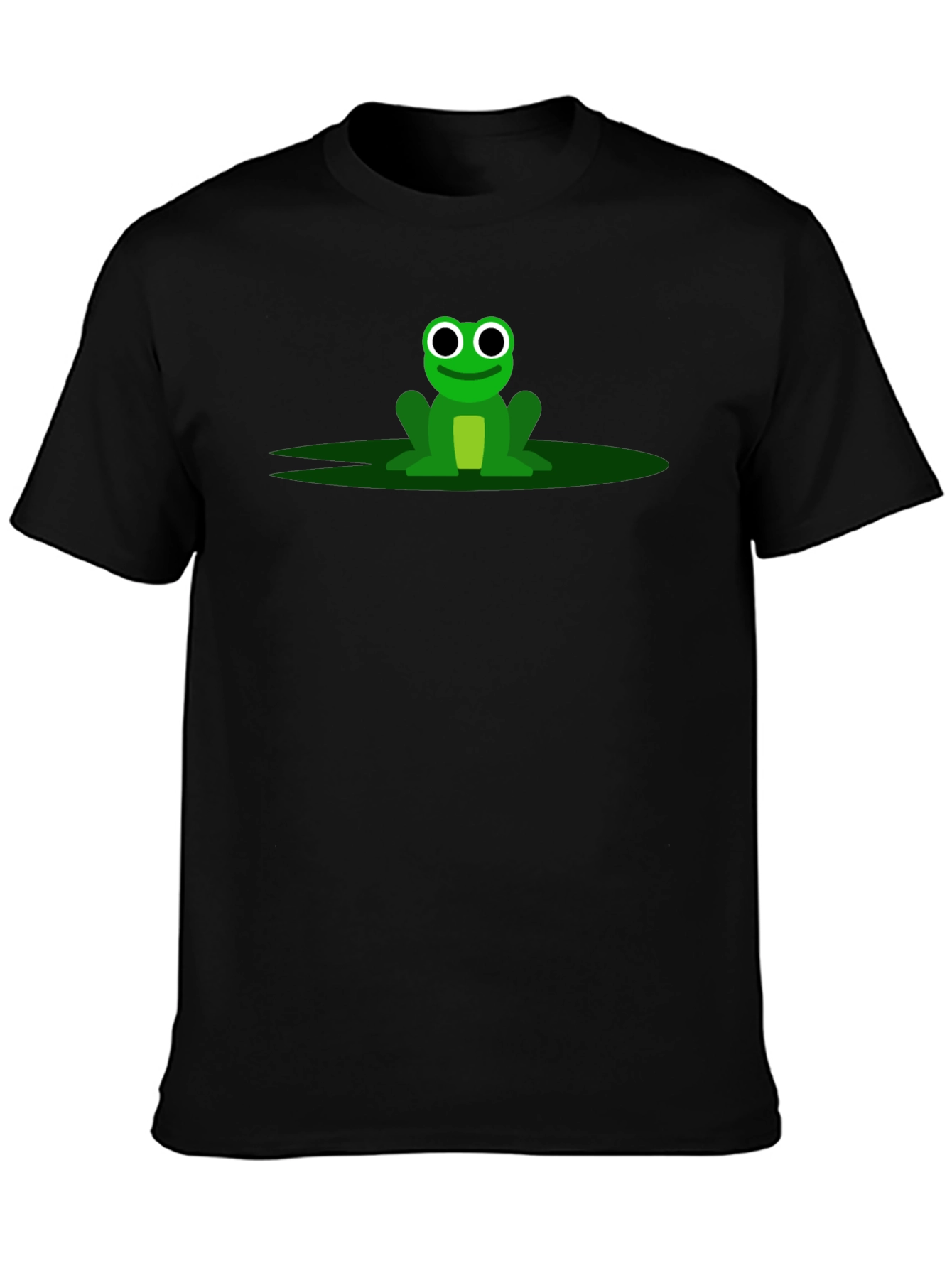 Frog Graphic Tee - Black Cotton T-Shirt