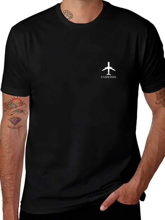 Cameron Airplane T-Shirt - Black