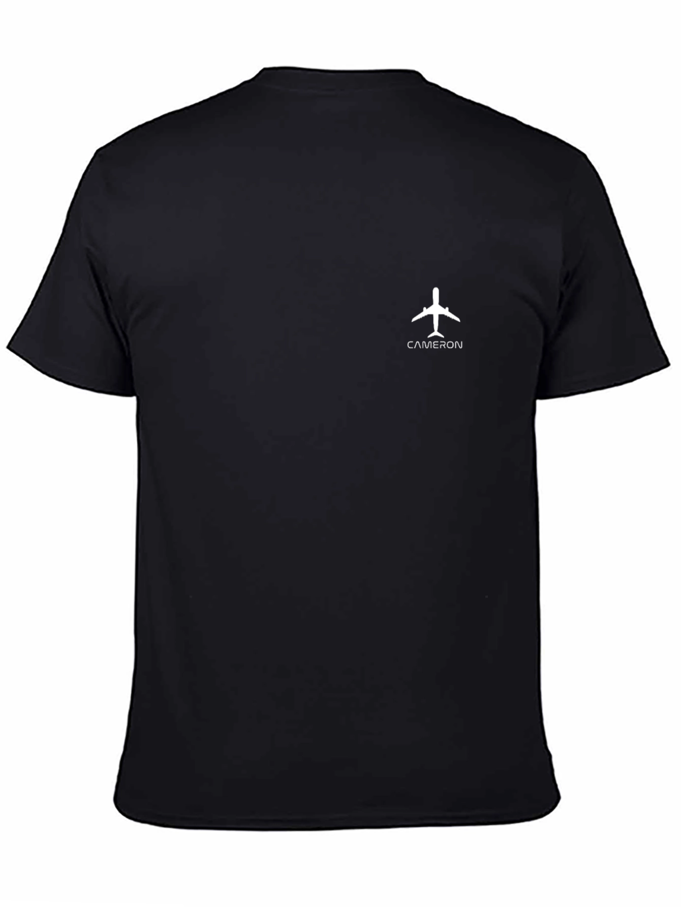 Cameron Airplane T-Shirt - Black