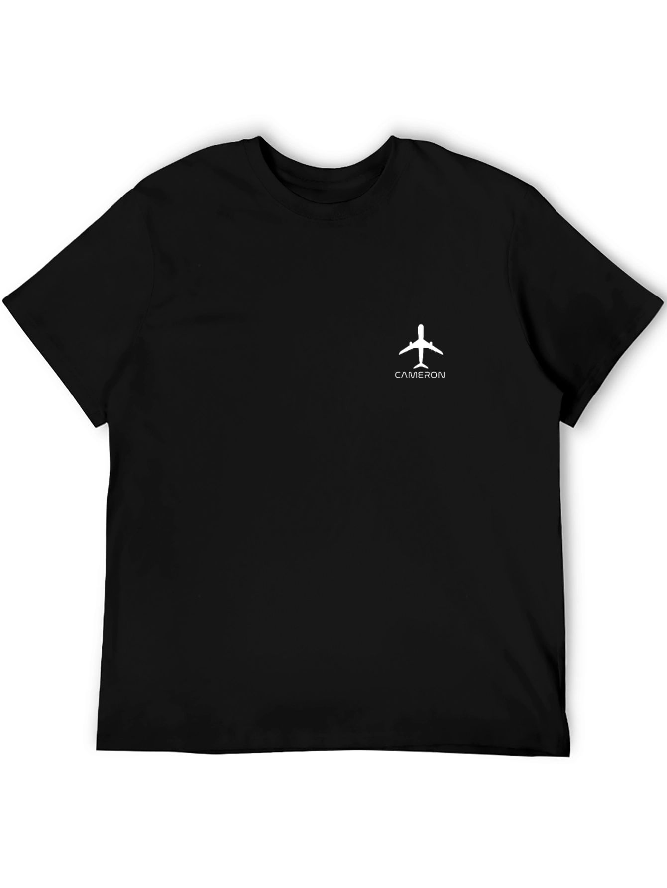 Cameron Airplane T-Shirt - Black