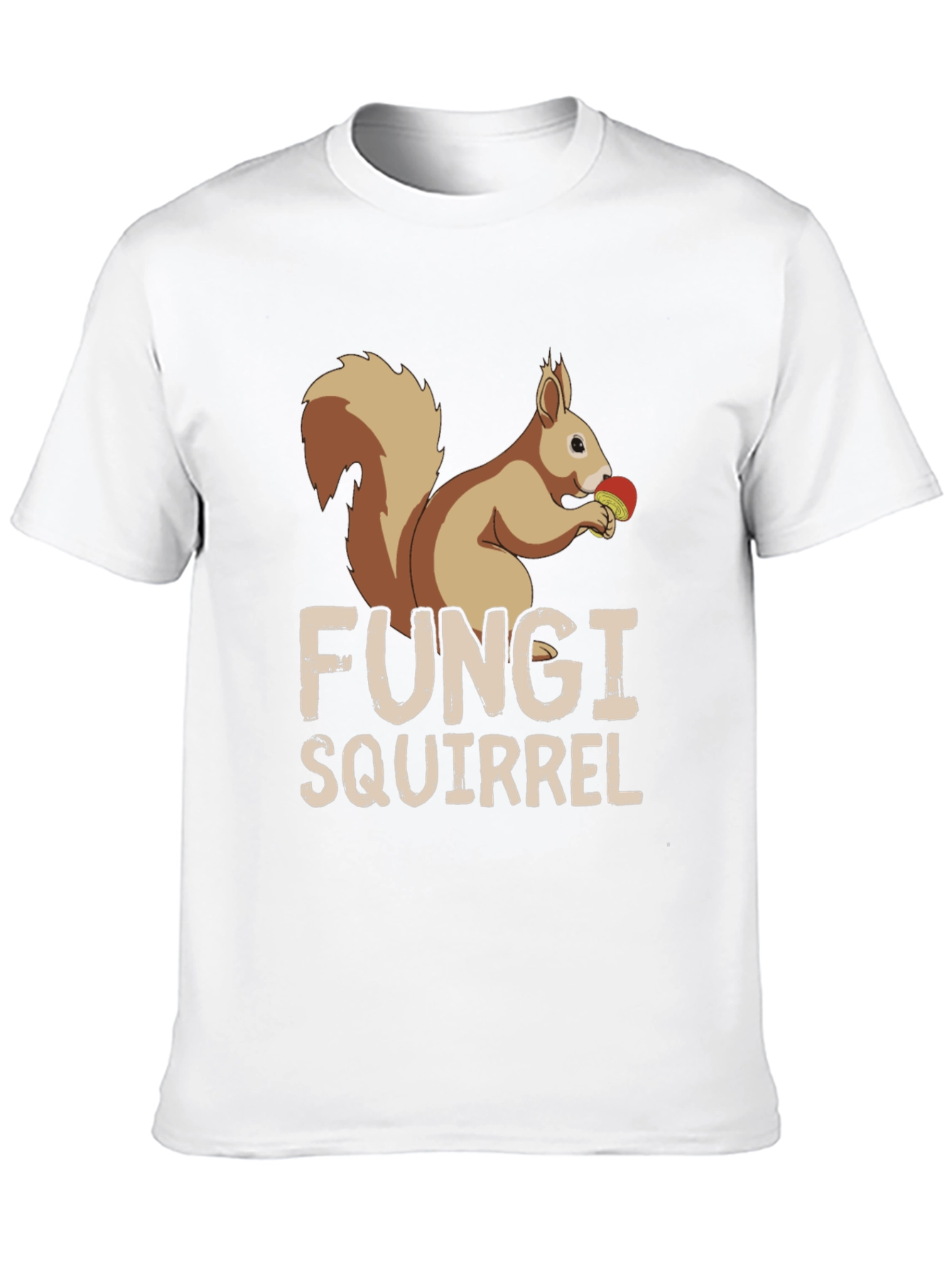 Fungi Squirrel Graphic Tee - Unique Humor T-Shirt