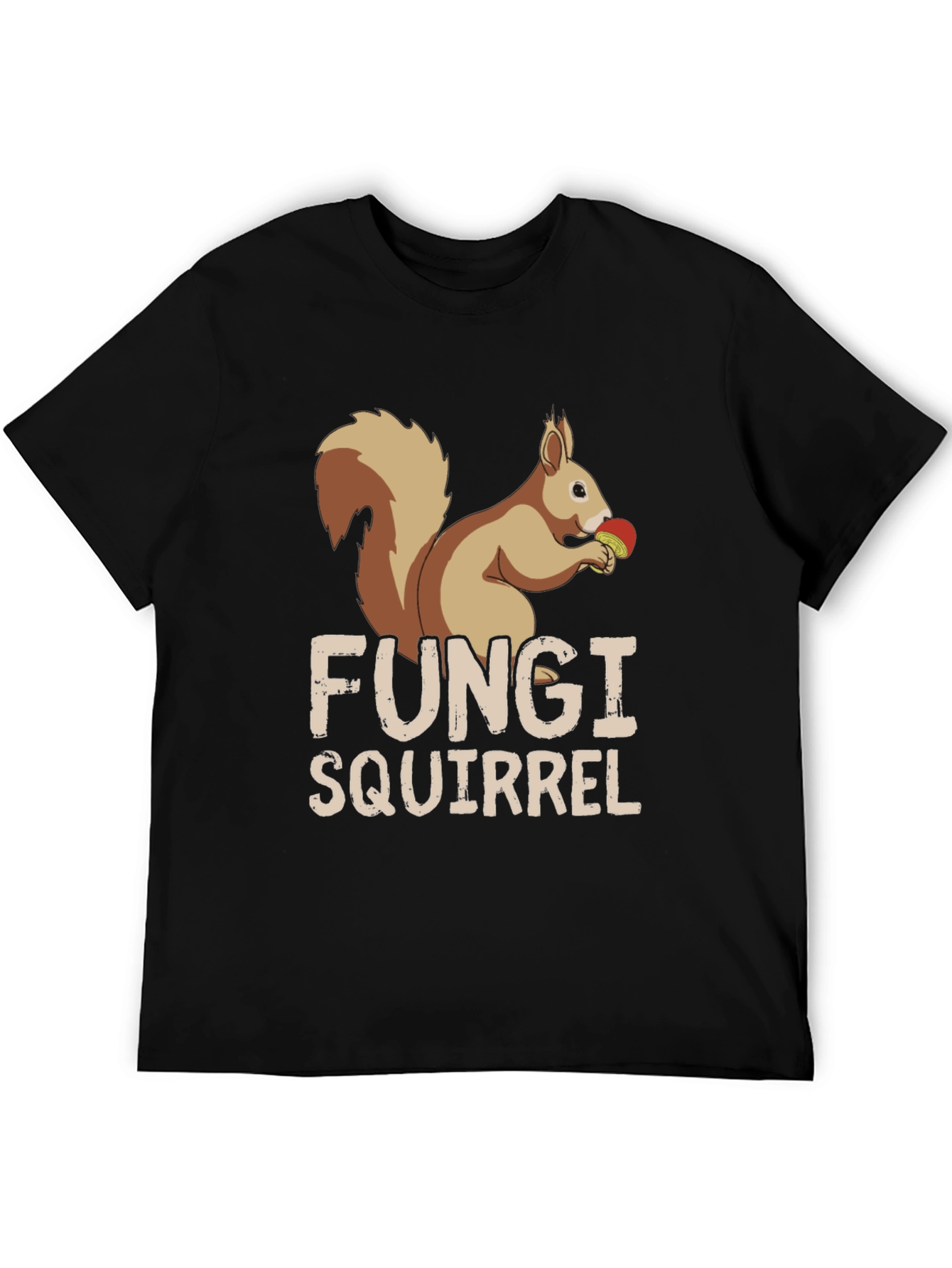Fungi Squirrel Graphic Tee - Unique Humor T-Shirt