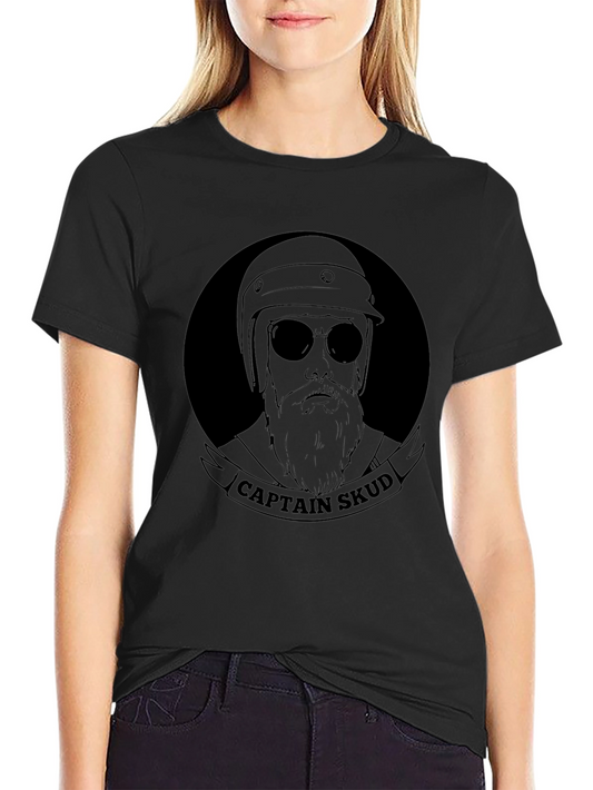 Captain Skud Biker Graphic T-Shirt