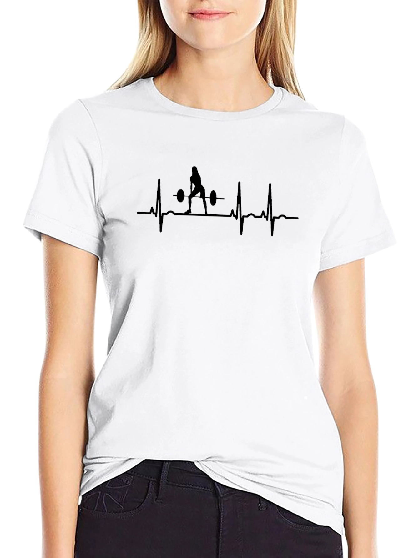 Heartbeat Deadlift Graphic Tee - Fitness T-Shirt