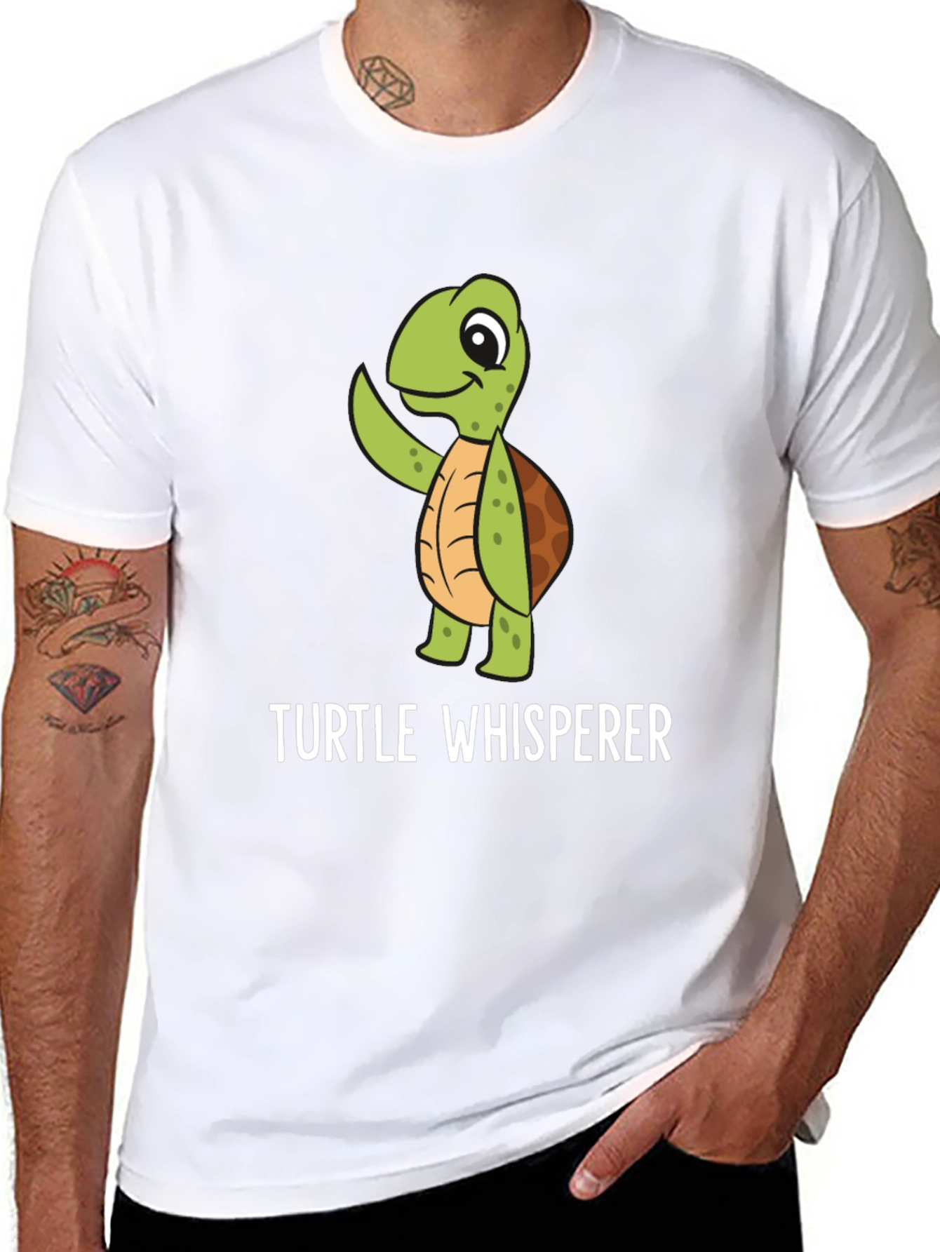 Turtle Whisperer Black Graphic Tee
