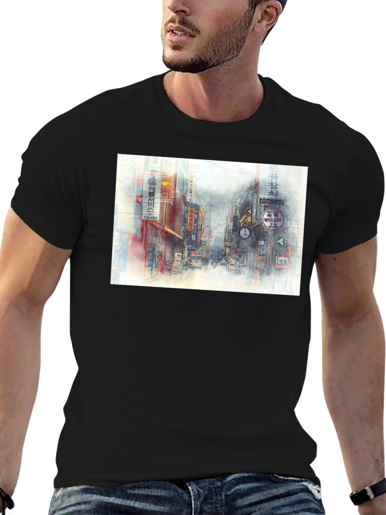 Urban Street Art Tee - Cool Cityscape Graphic T-Shirt