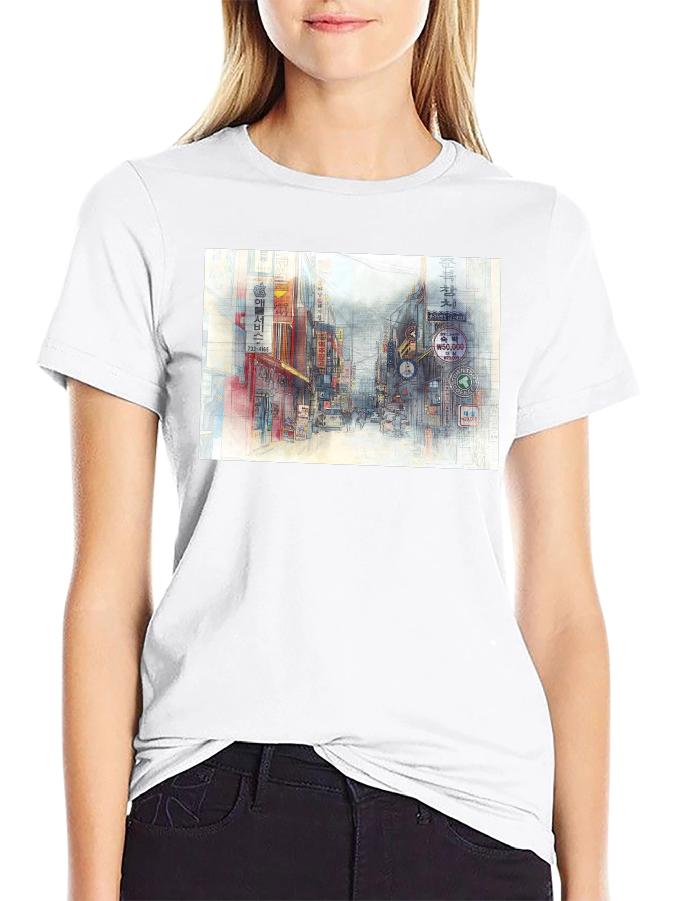 Urban Street Art Tee - Cool Cityscape Graphic T-Shirt