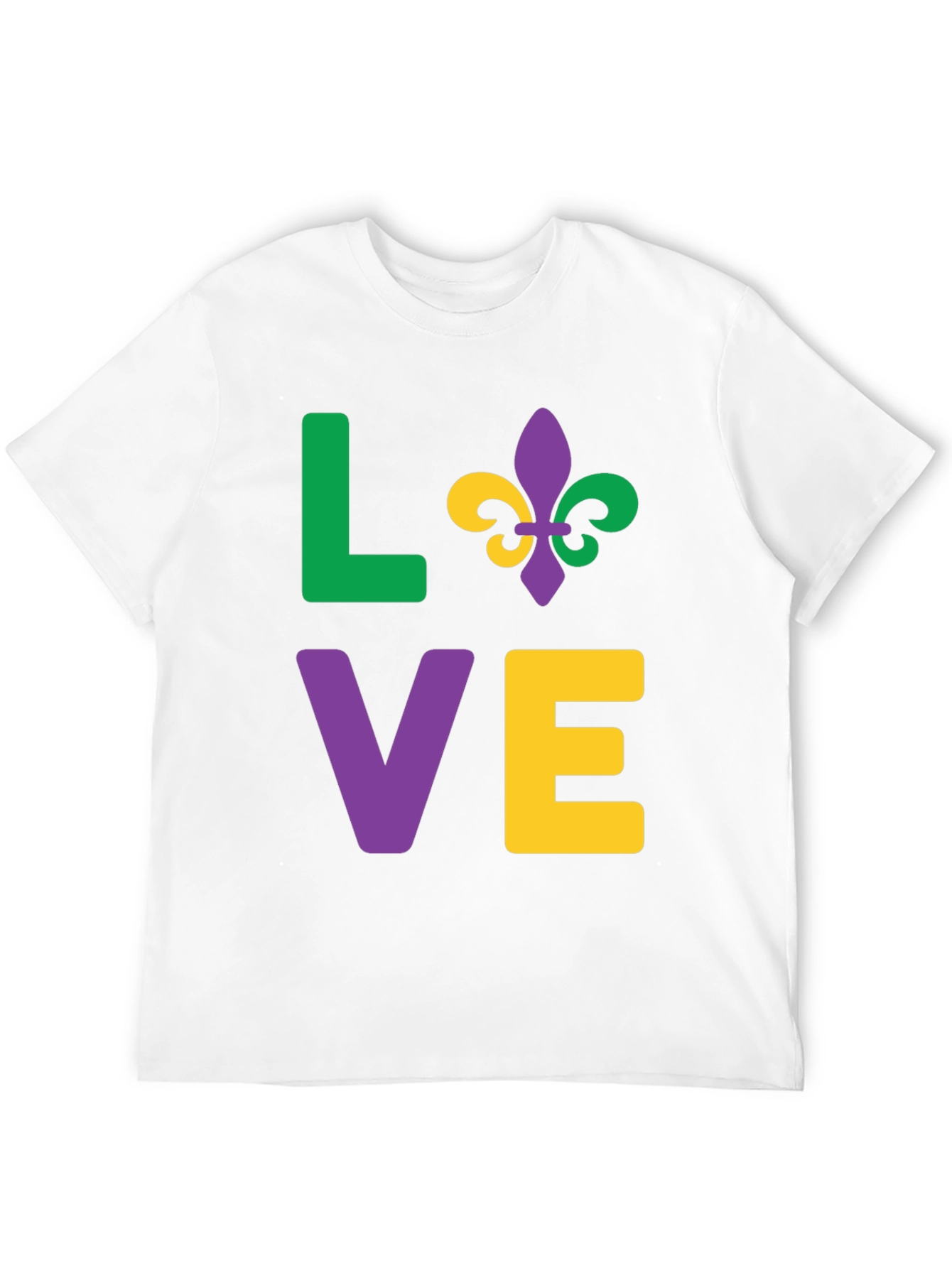 Mardi Gras Love Graphic T-Shirt