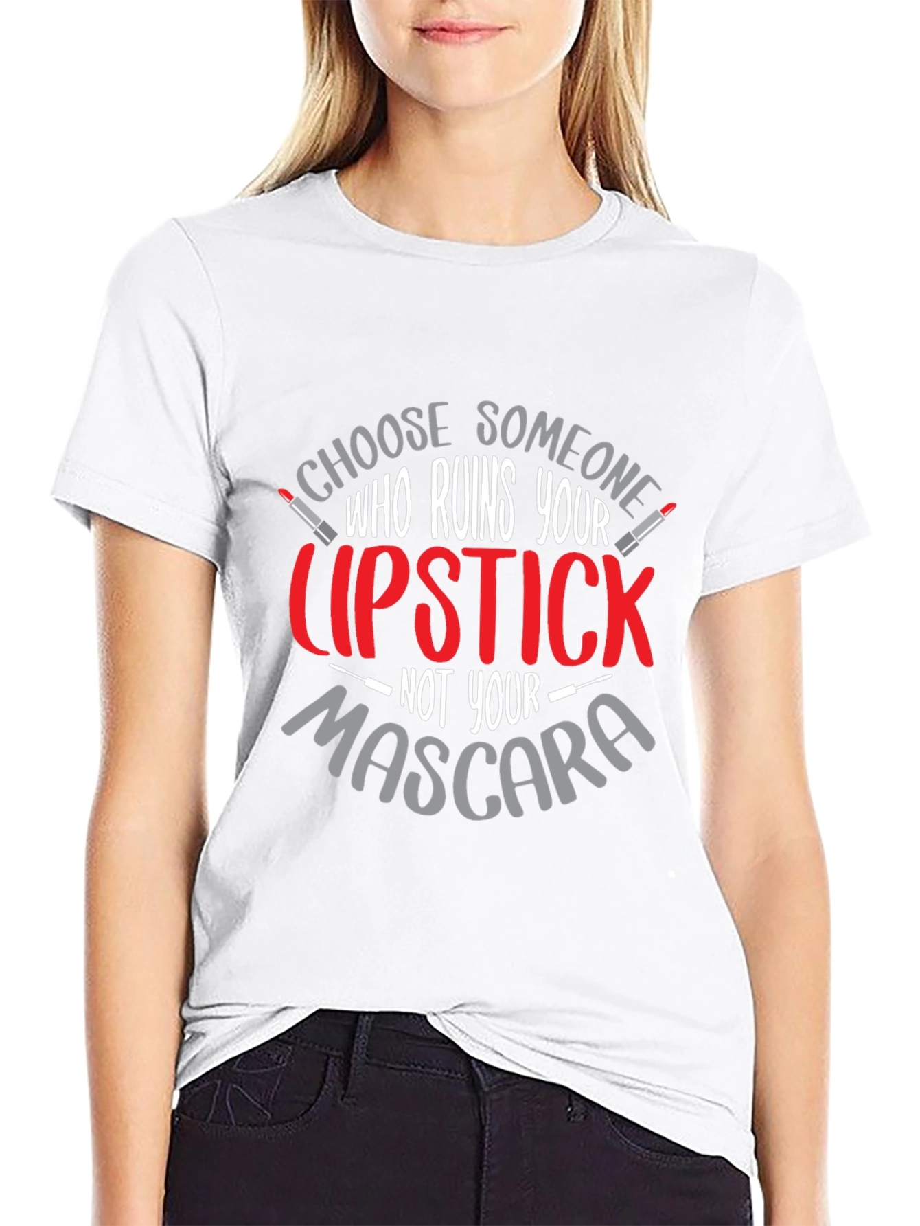 Lipstick Mascara Graphic Tee
