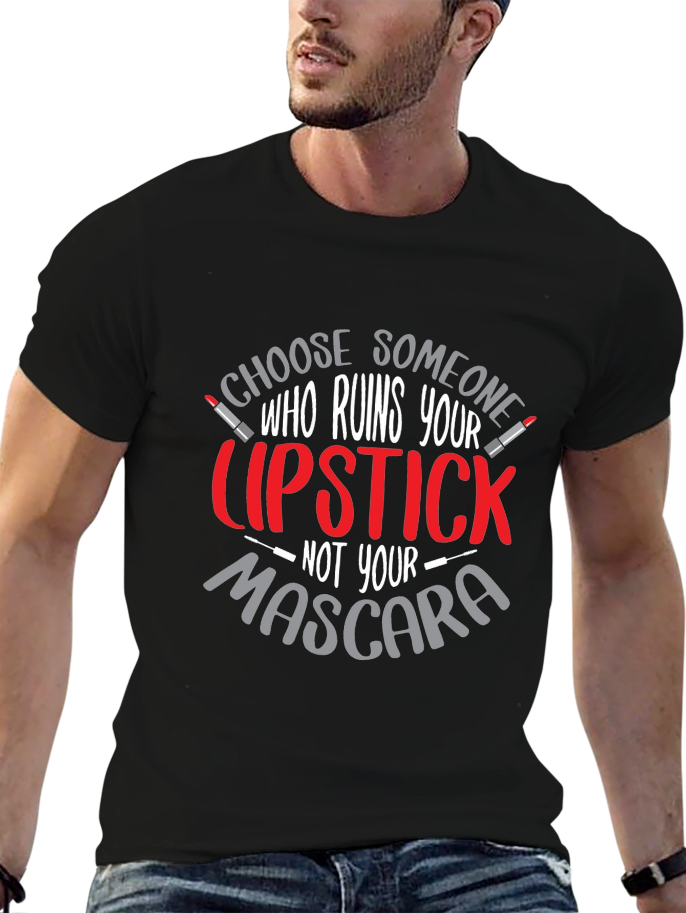 Lipstick Mascara Graphic Tee