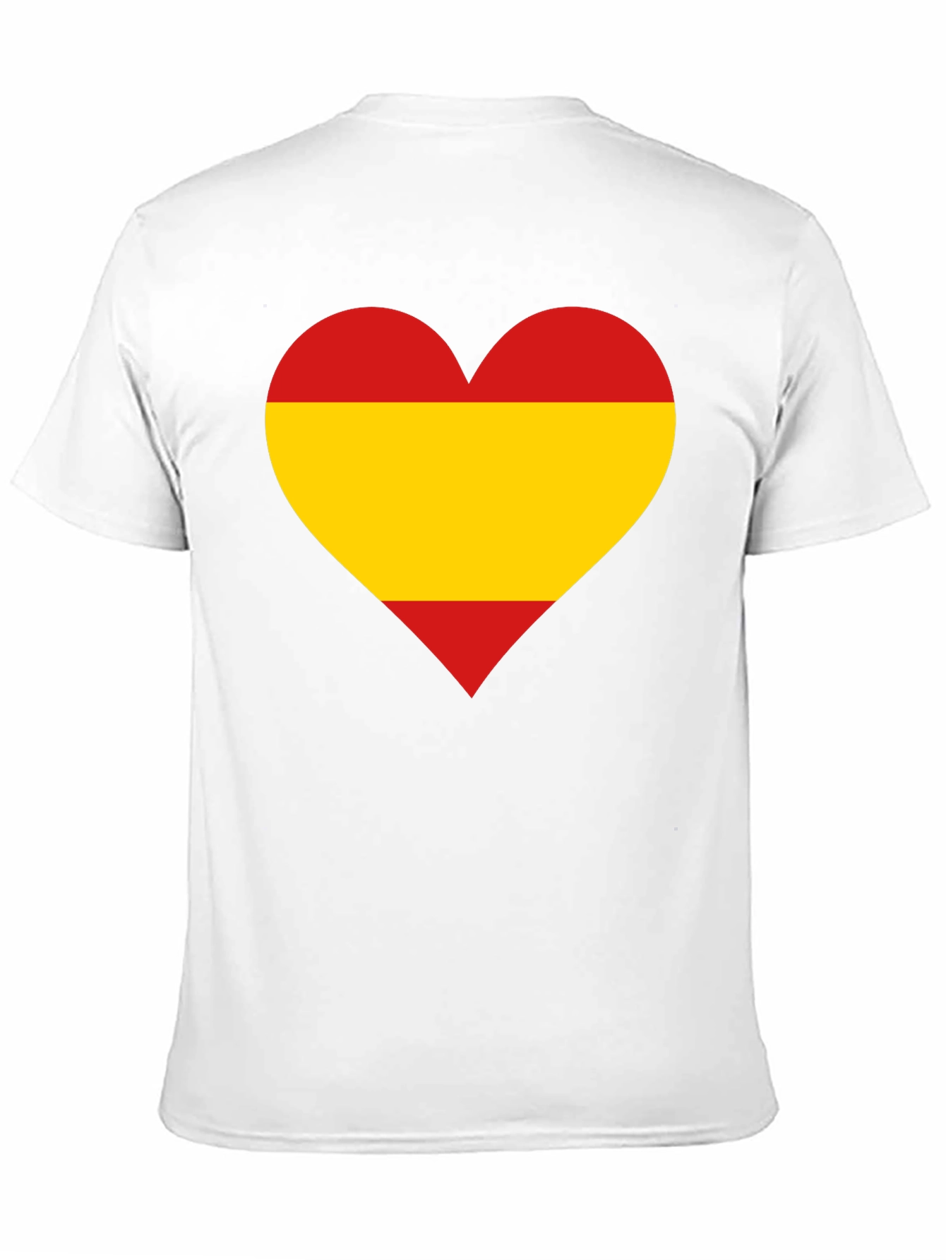 Spanish Flag Heart Graphic T-Shirt