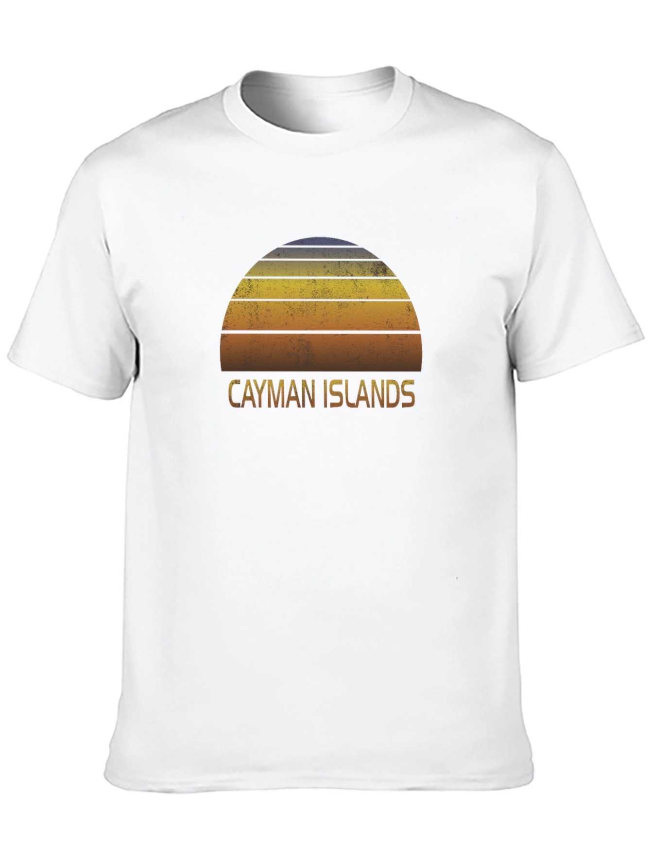 Cayman Islands Sunset Graphic Tee - Retro Style