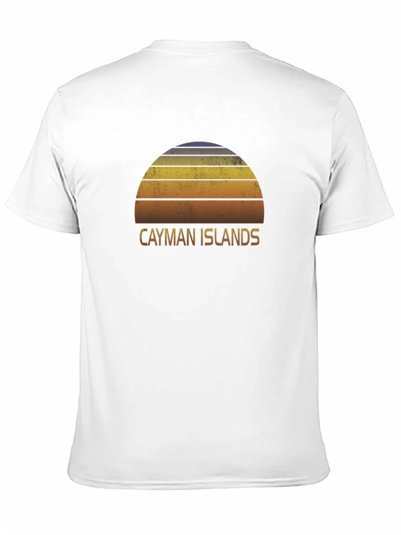Cayman Islands Sunset Graphic Tee - Retro Style