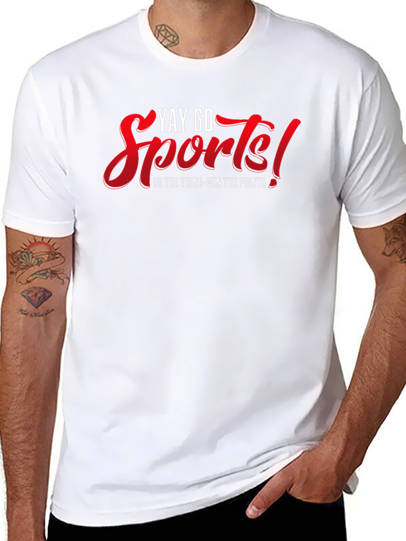 Yay Go Sports! Black Graphic Tee