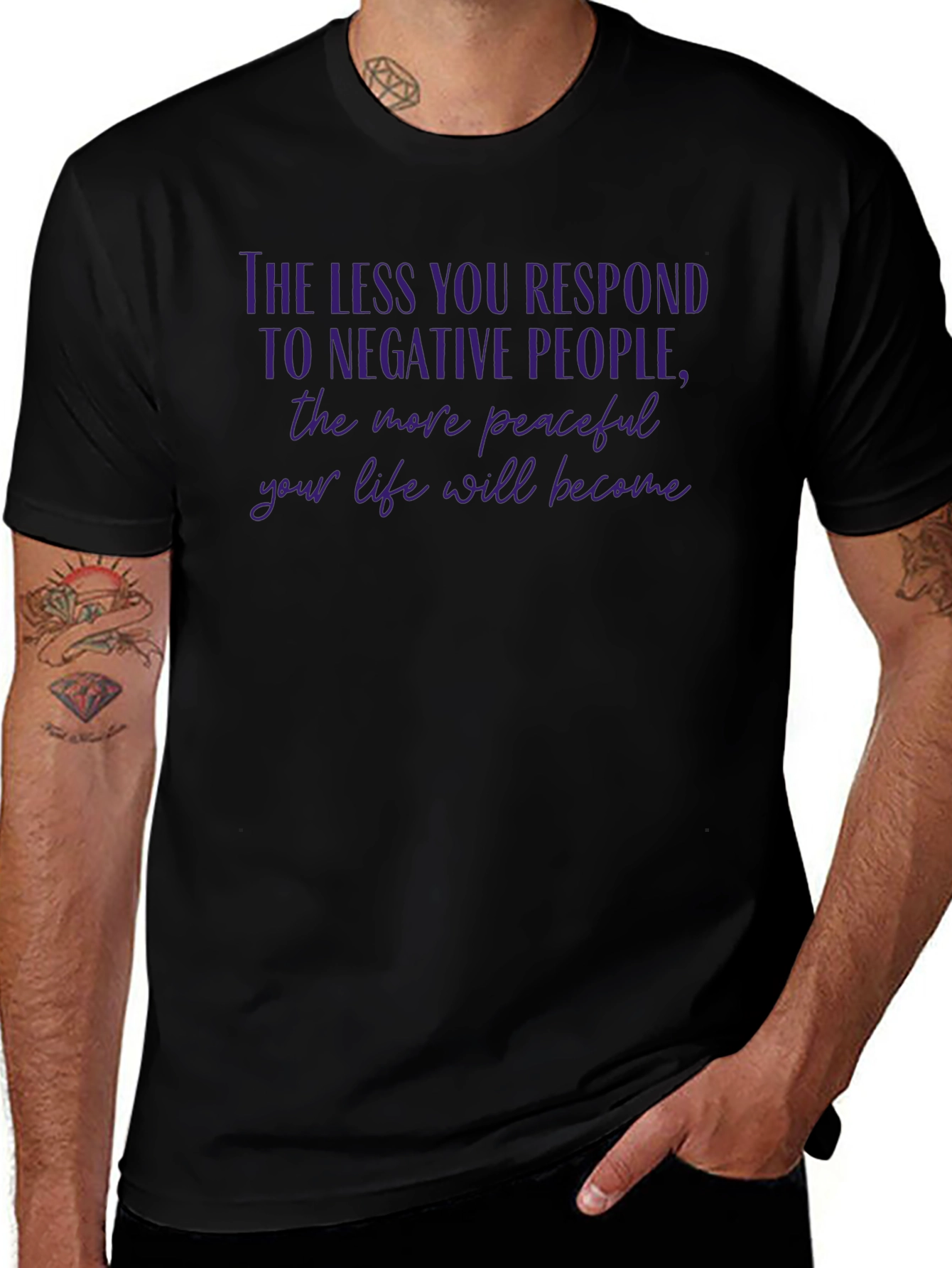 Peaceful Life T-Shirt: Less Response More Peace