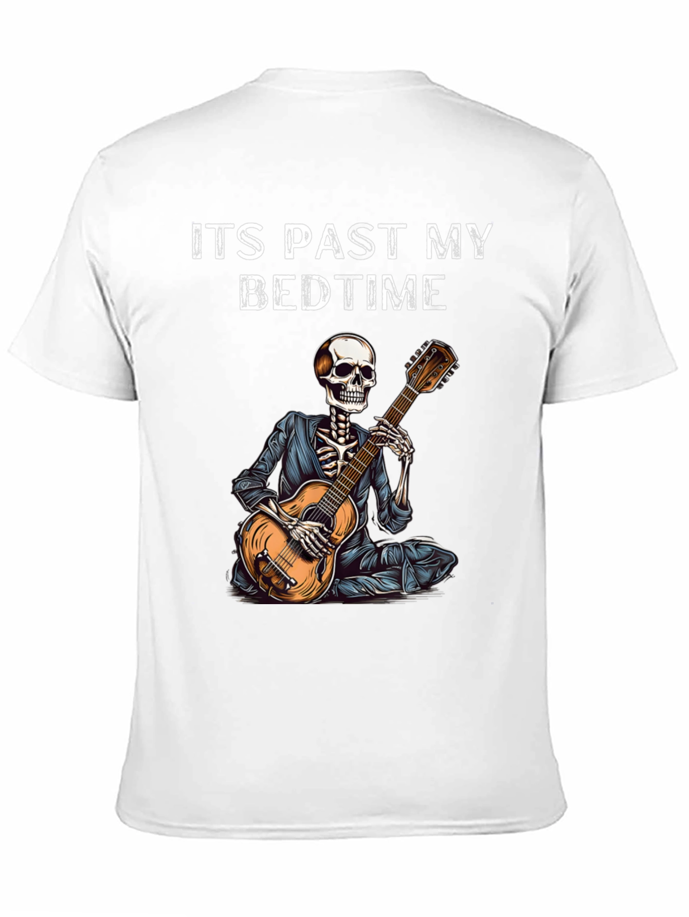 Past Bedtime Skeleton Guitarist T-Shirt
