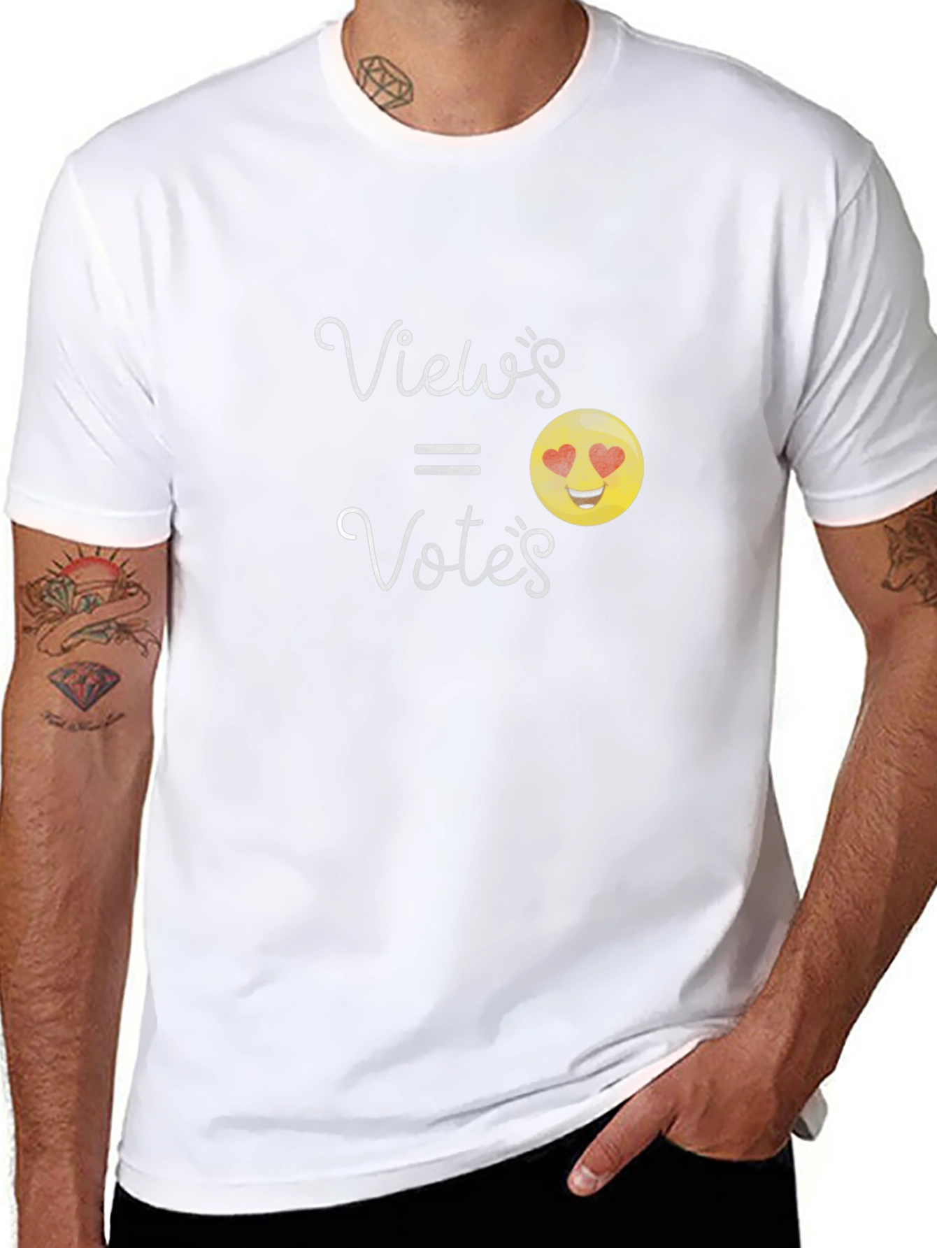 Views = Votes Emoji Graphic T-Shirt