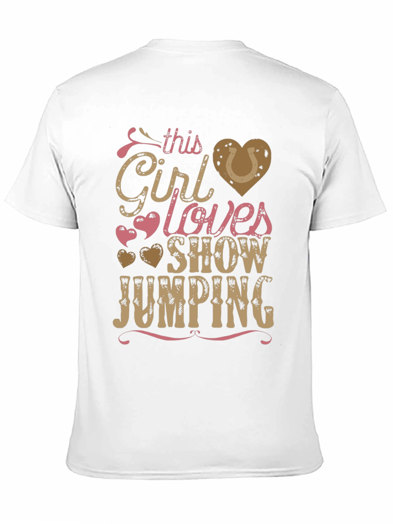 Girl Loves Show Jumping Black T-Shirt