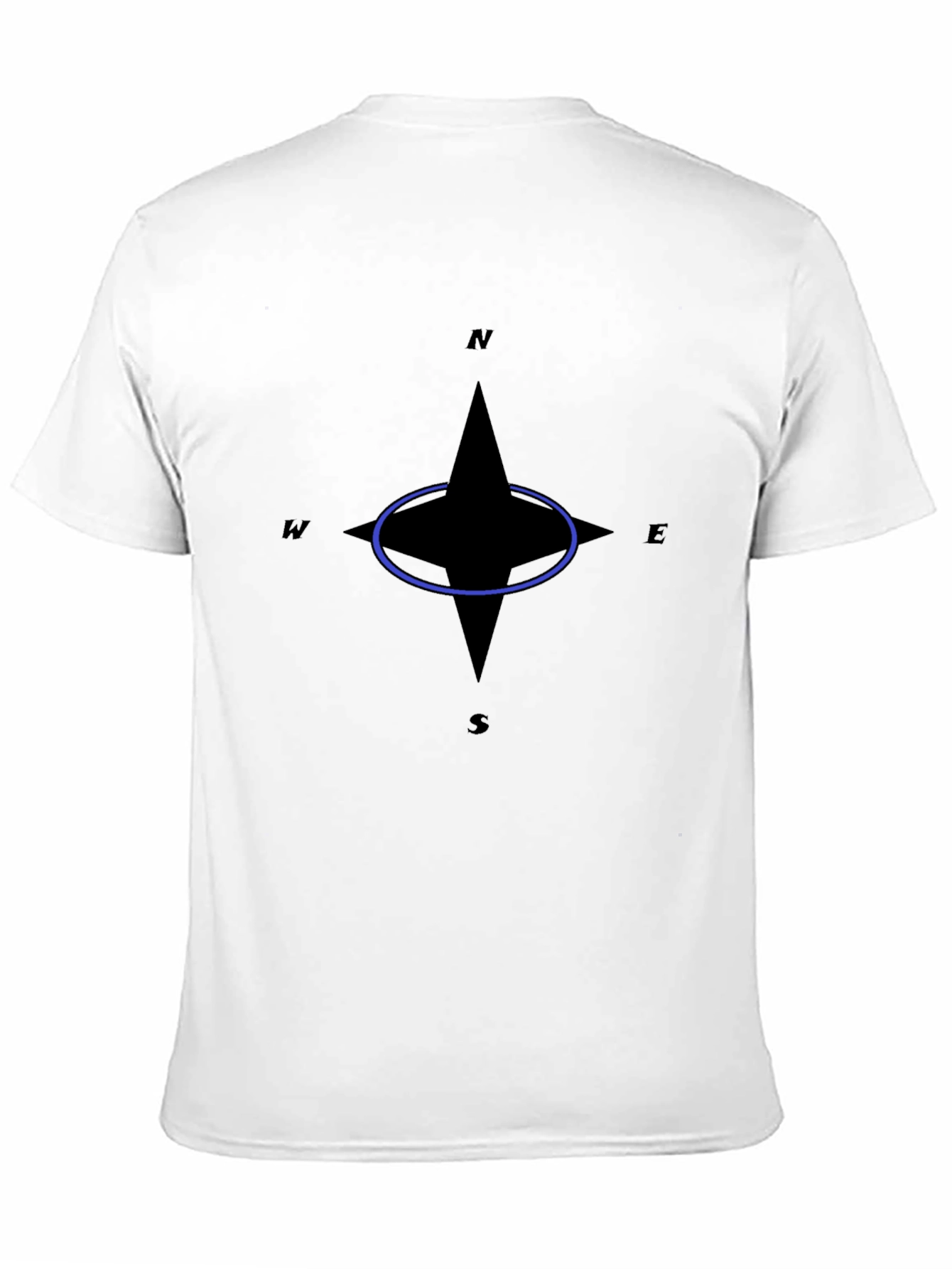 Compass Rose Graphic T-Shirt - Classic Black Tee