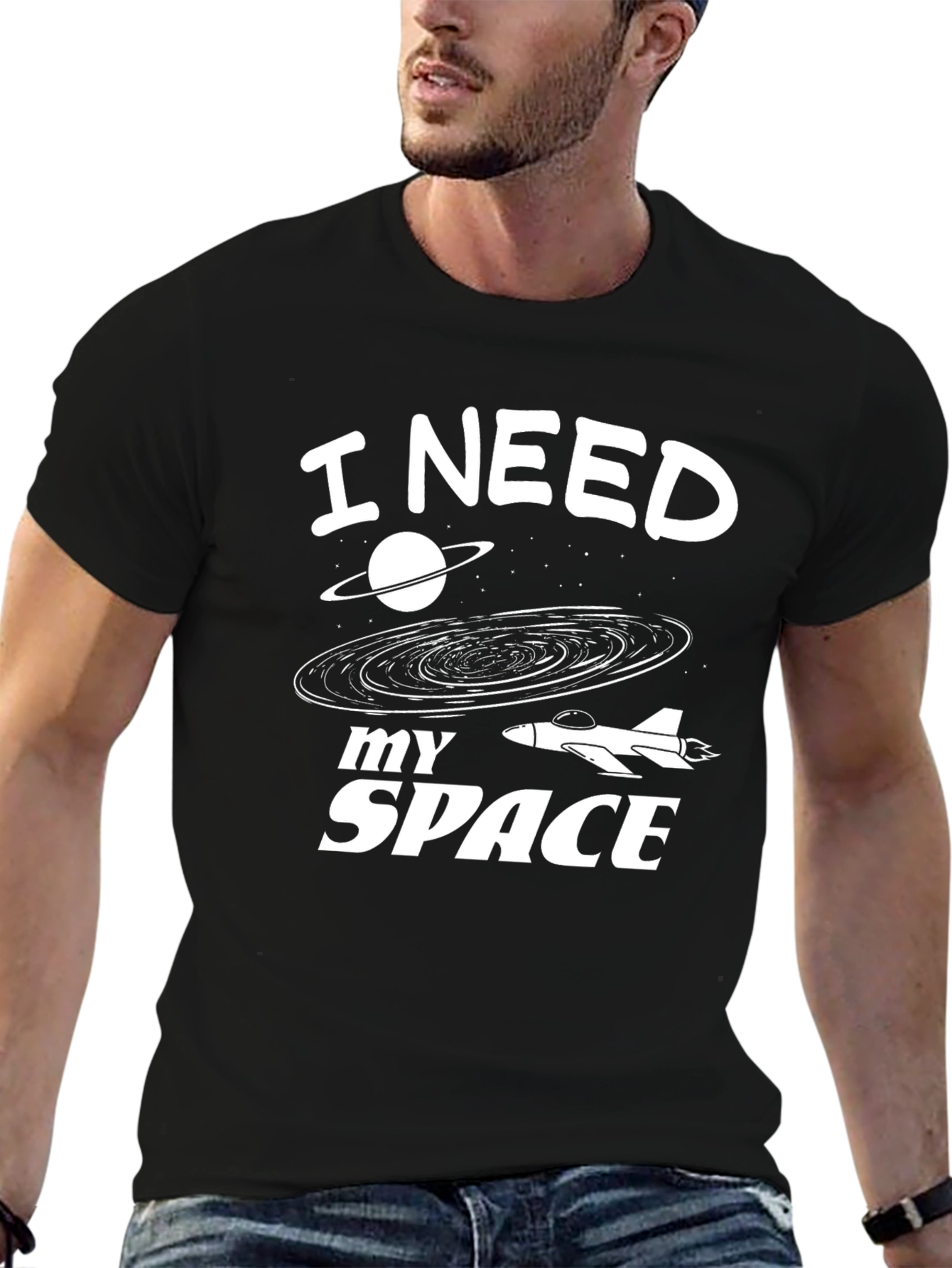 I Need My Space T-Shirt - Galaxy Graphic Tee