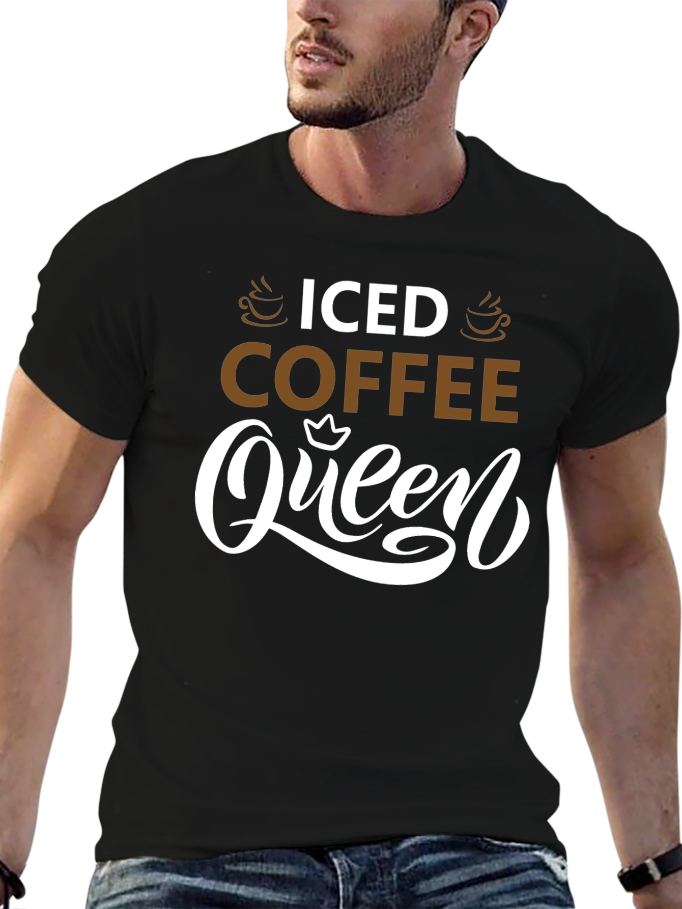 Iced Coffee Queen T-Shirt - Trendy & Fun