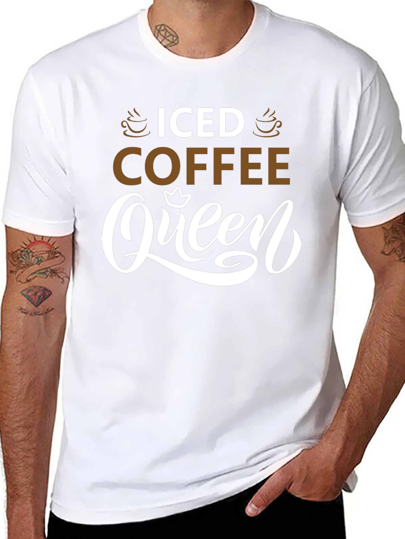 Iced Coffee Queen T-Shirt - Trendy & Fun
