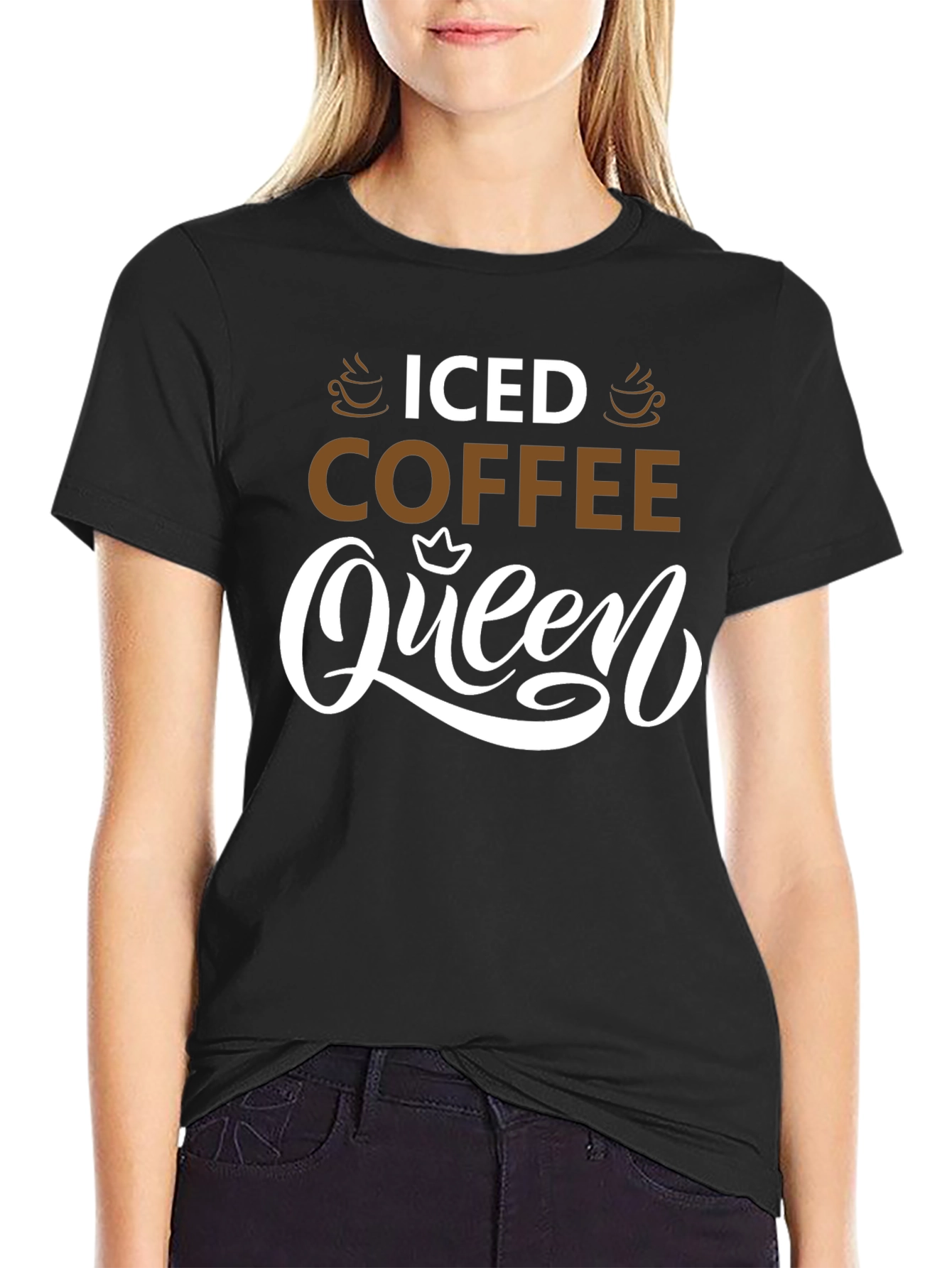 Iced Coffee Queen T-Shirt - Trendy & Fun