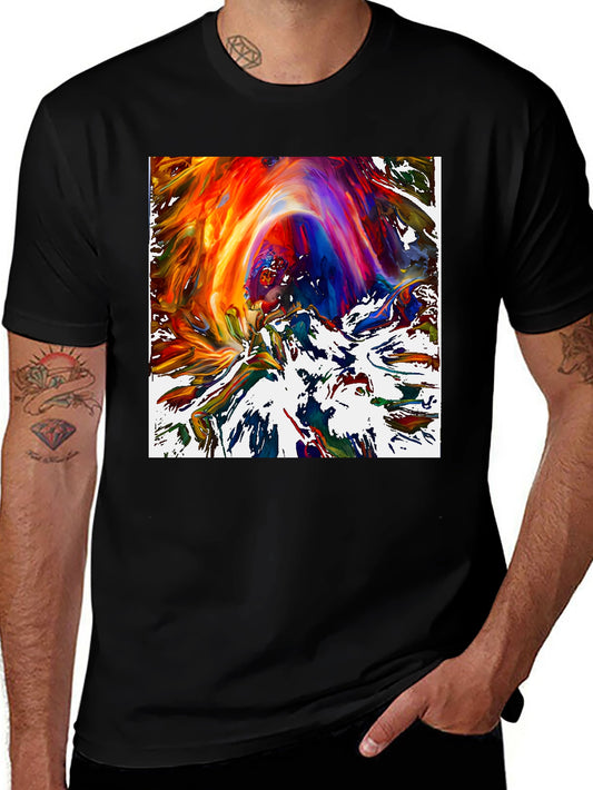 Abstract Art Tee - Vibrant Colors Modern Style