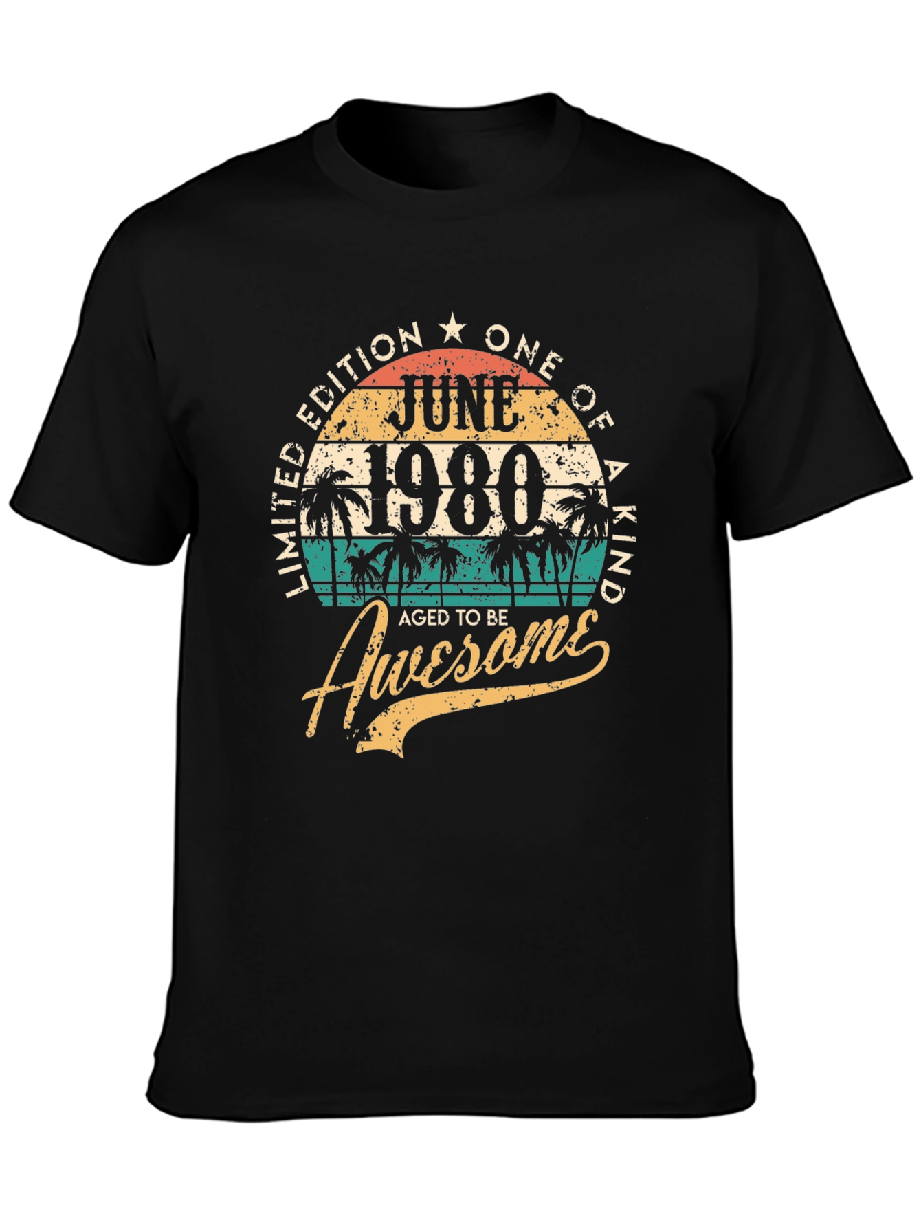 June 1980 Limited Edition 44th Birthday T-Shirt